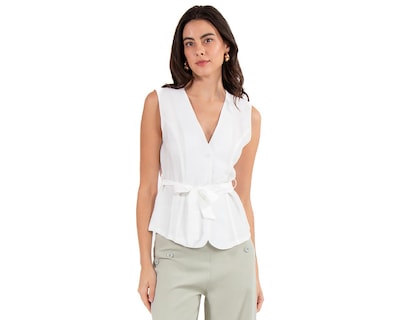 Foto 1 | Chaleco Blanco Forever 21 para Mujer
