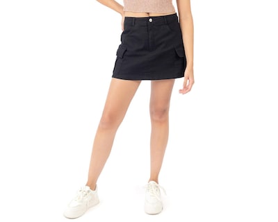 Foto 1 | Falda Corta Forever 21 con Bolsillos Cargo para Mujer