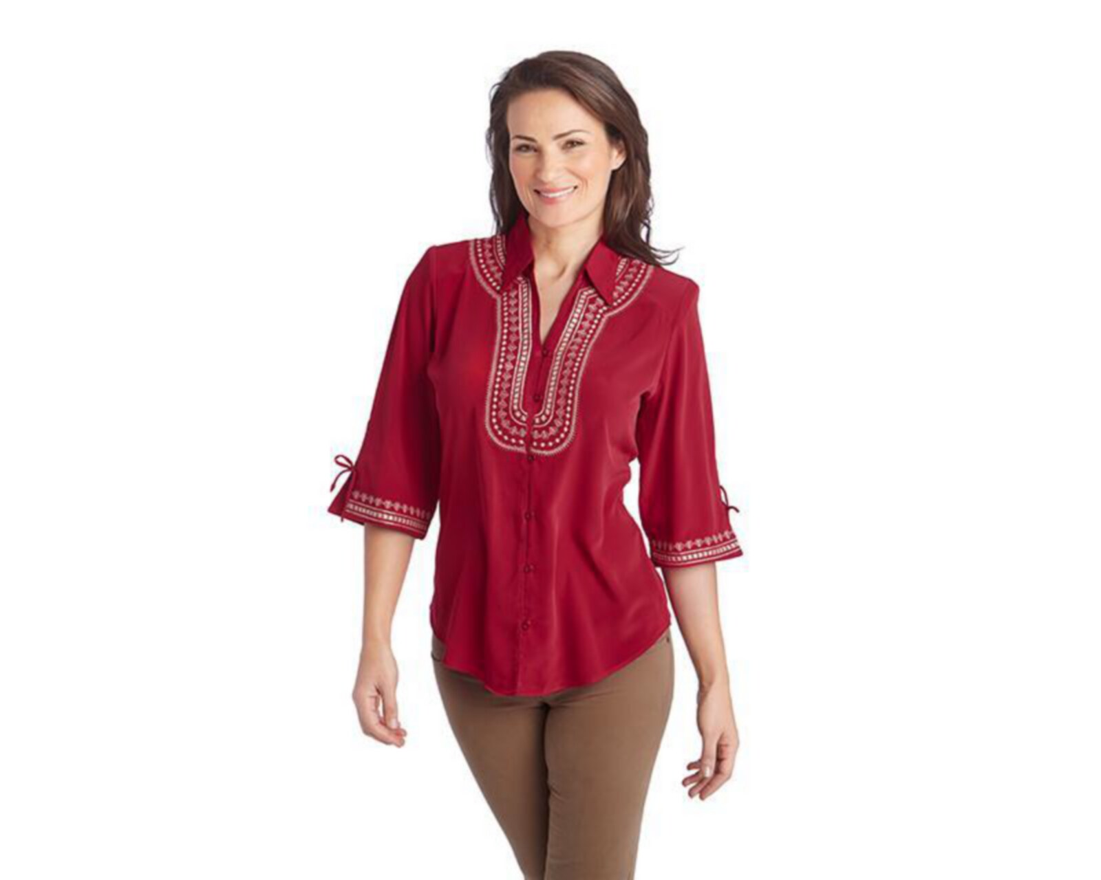 Blusa Tres Cuartos Paloma para Mujer 3222462 | Coppel Blusa Tres Cuartos Paloma para Mujer 3222462 | Coppel