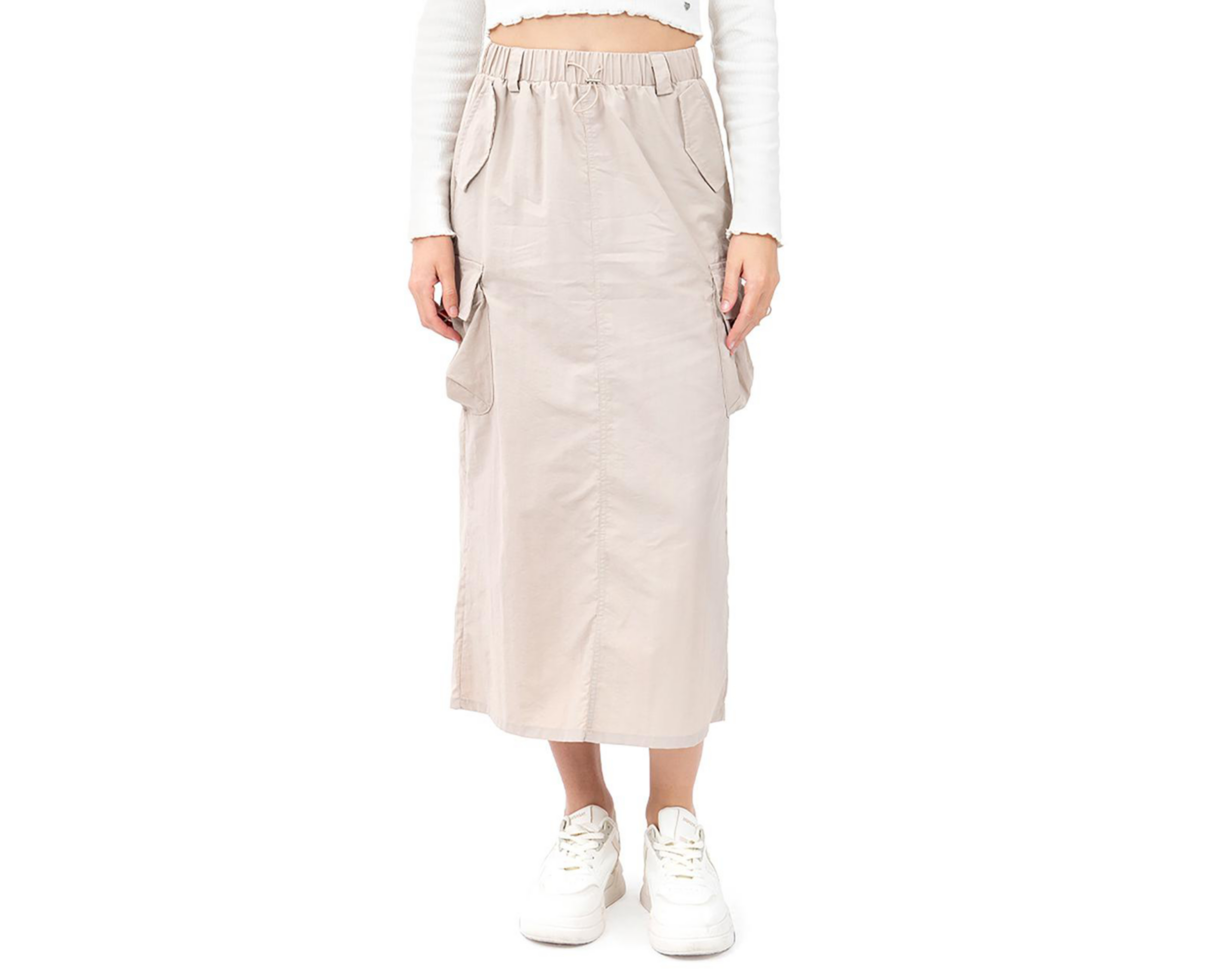 Falda Larga Forever 21 con Bolsas Cargo Juvenil