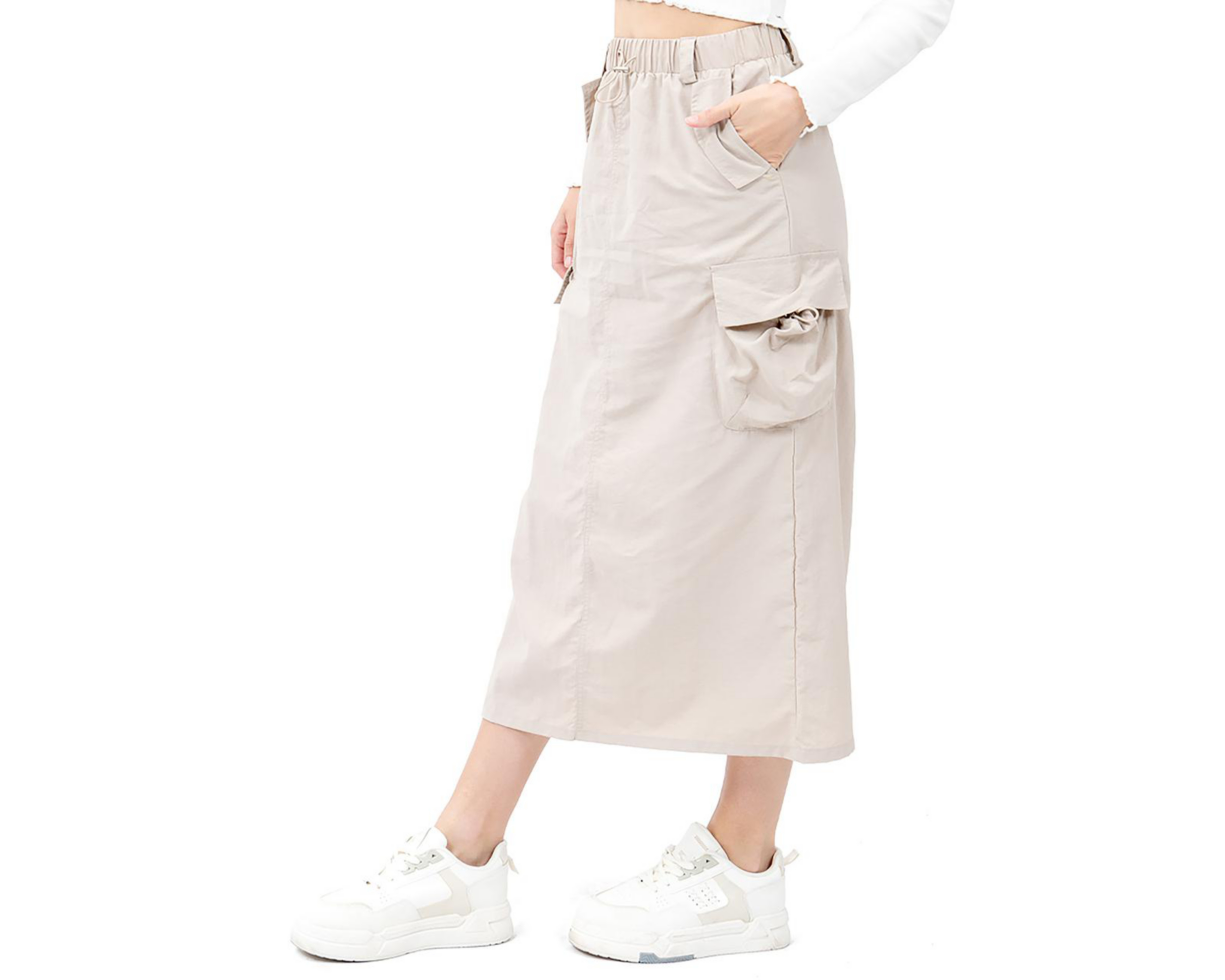 Foto 2 | Falda Larga Forever 21 con Bolsas Cargo Juvenil