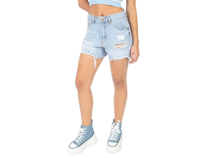 Foto 1 | Short Forever 21 Azul para Mujer