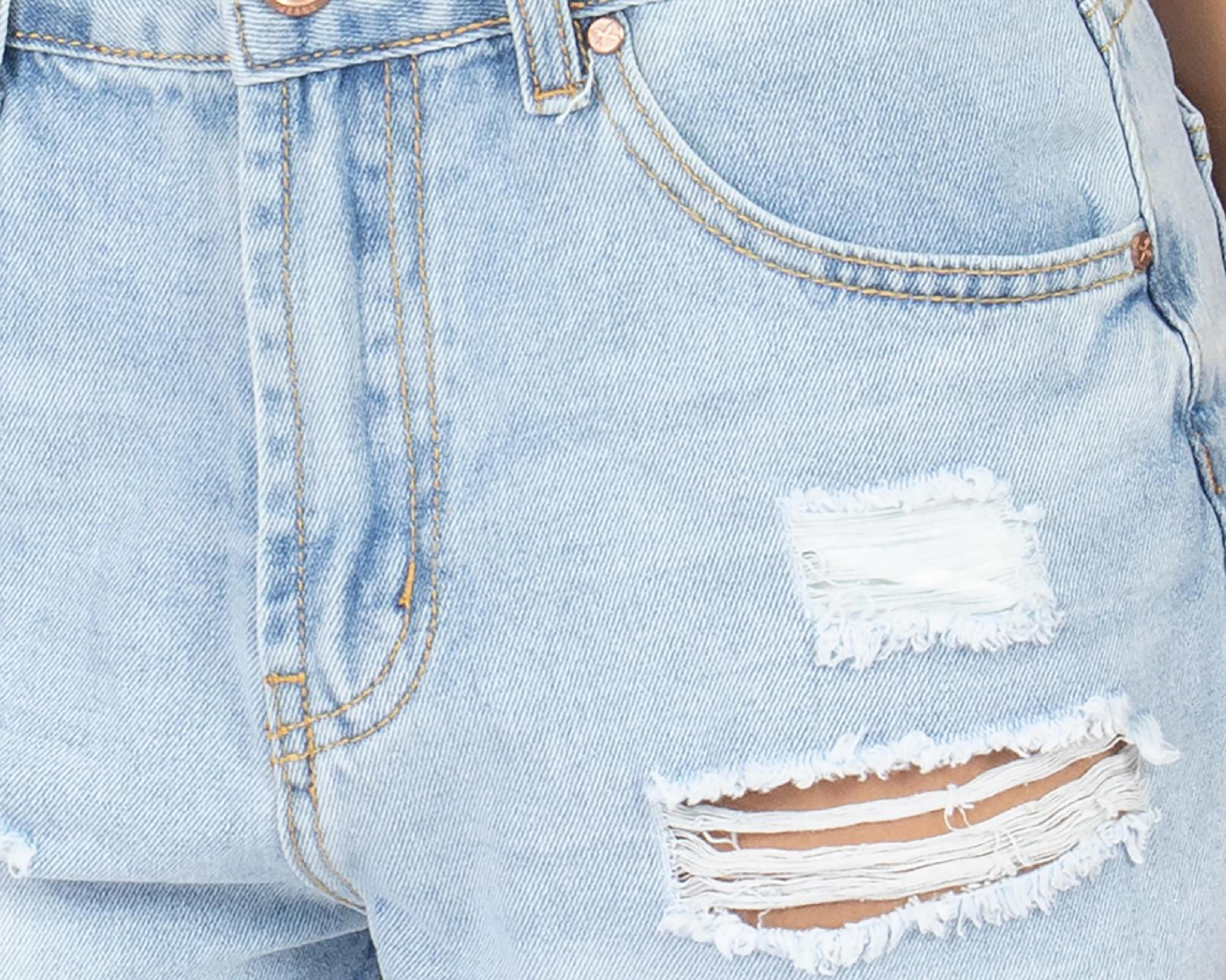 Foto 4 | Short Forever 21 Azul para Mujer