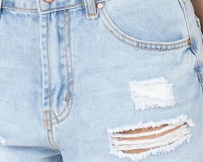 Foto 4 | Short Forever 21 Azul para Mujer
