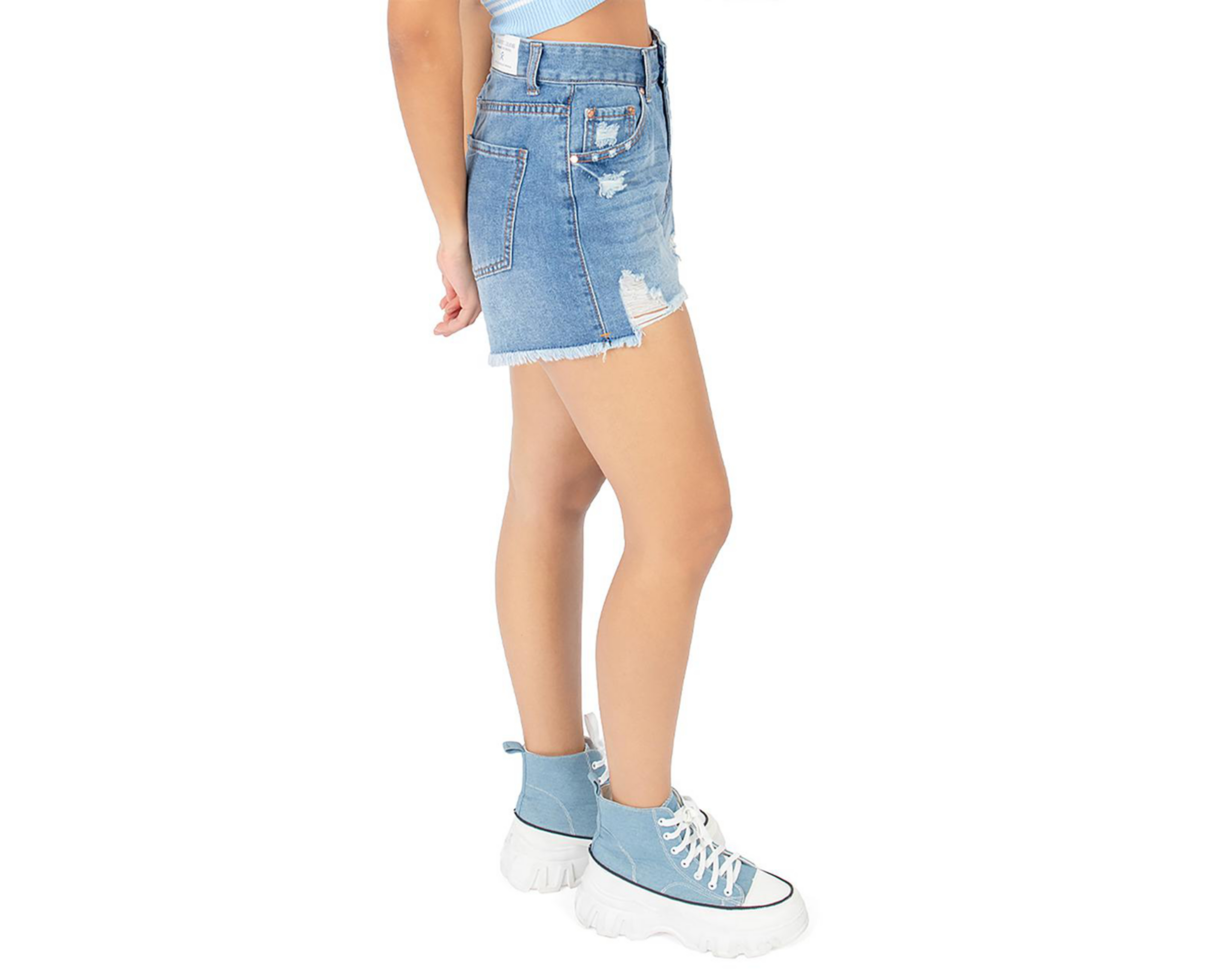 Foto 3 pulgar | Short Forever 21 con Bolsillos para Mujer