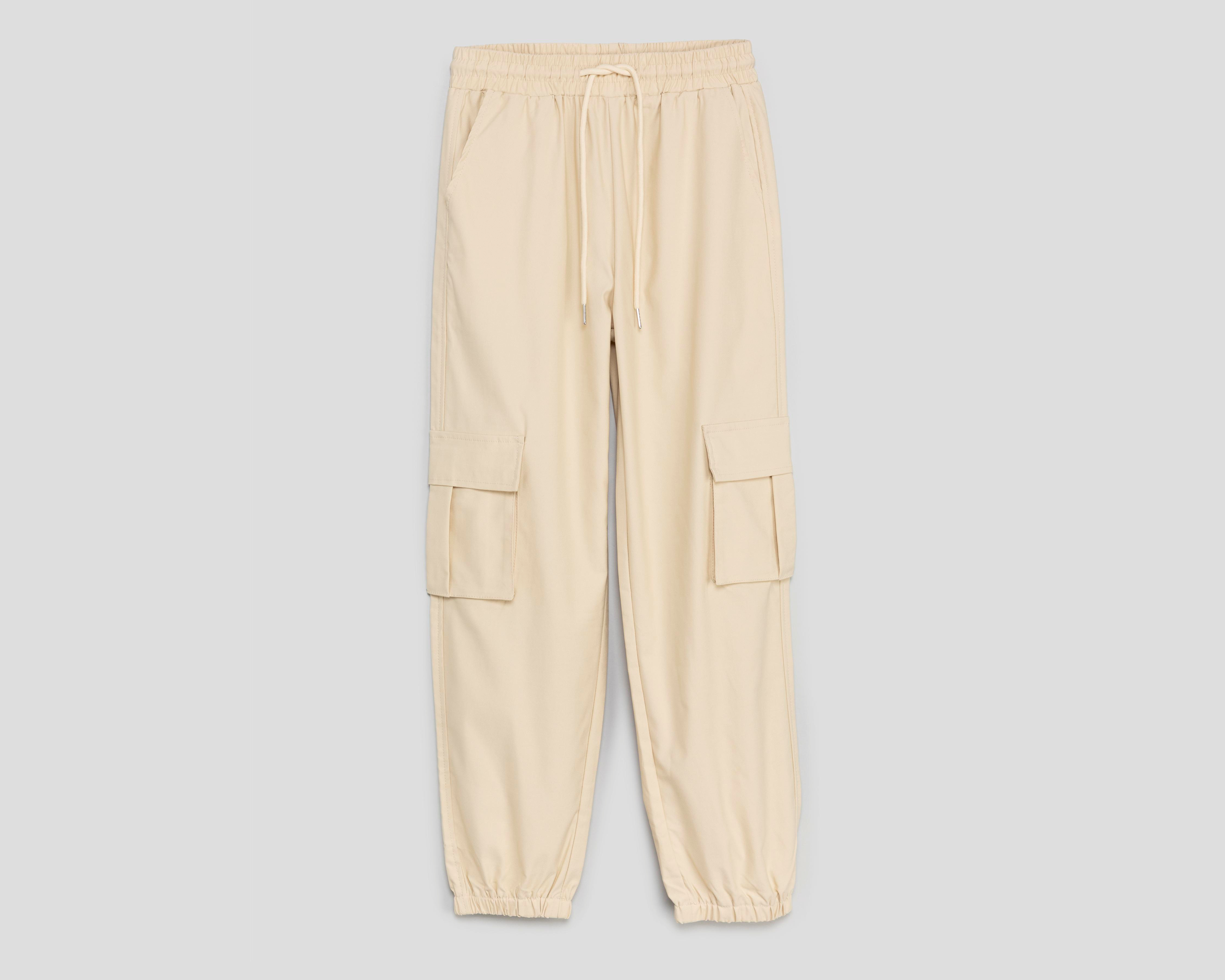 Foto 2 pulgar | Pantalón Cargo Forever 21 Caqui para Mujer