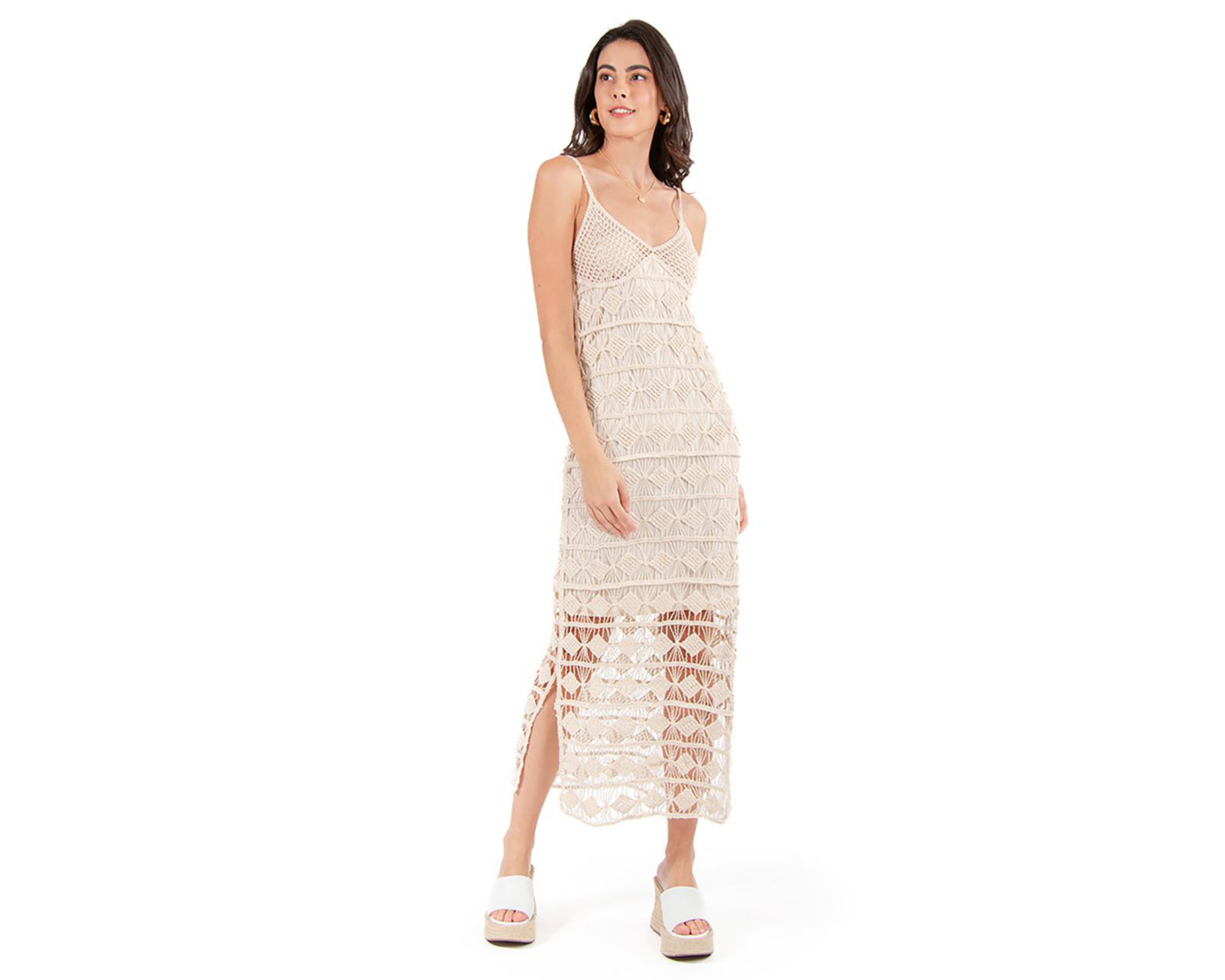 Foto 1 | Vestido Casual Forever 21 Largo con Tirantes para Mujer