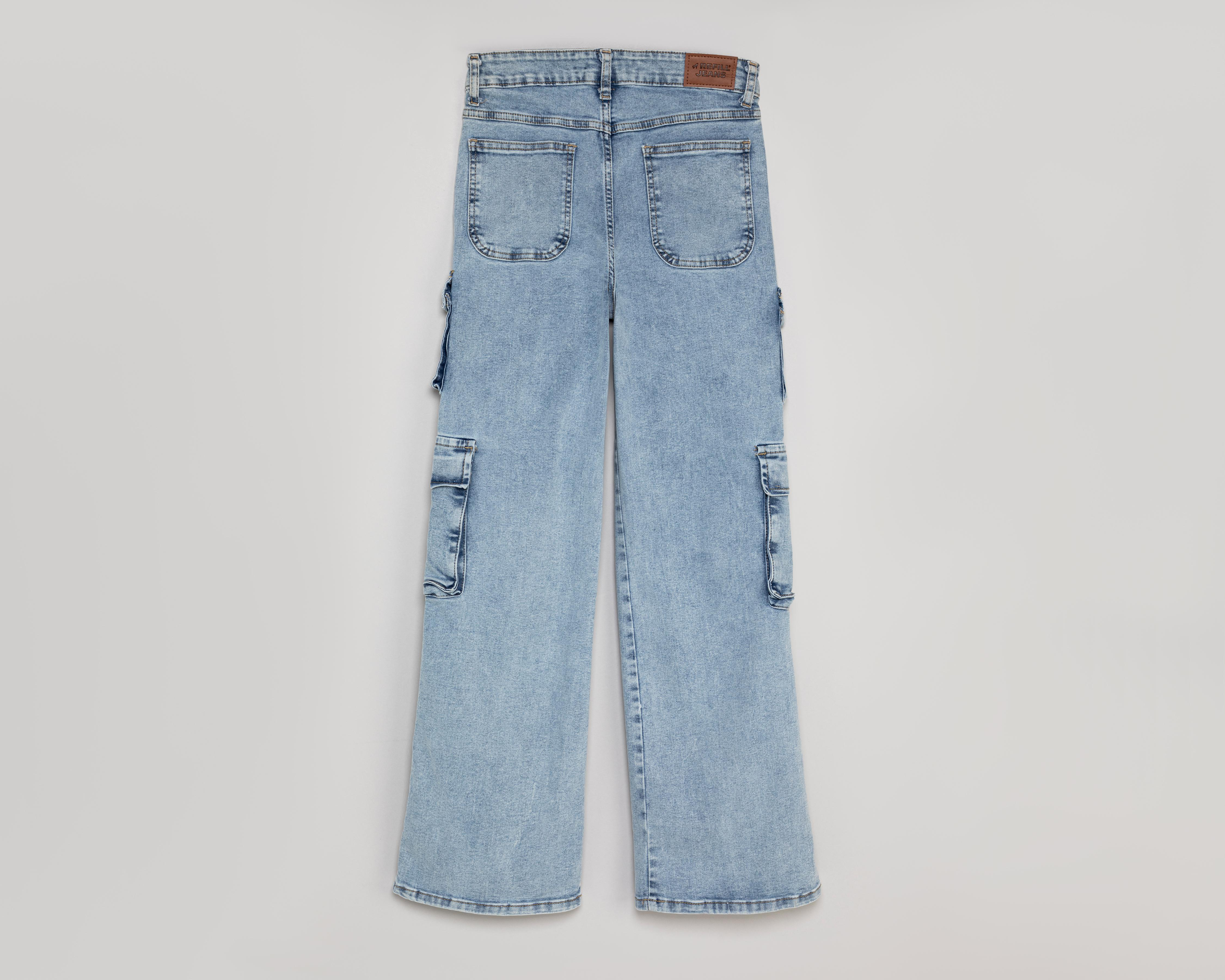 Foto 3 pulgar | Jeans Wide Leg Refill para Mujer