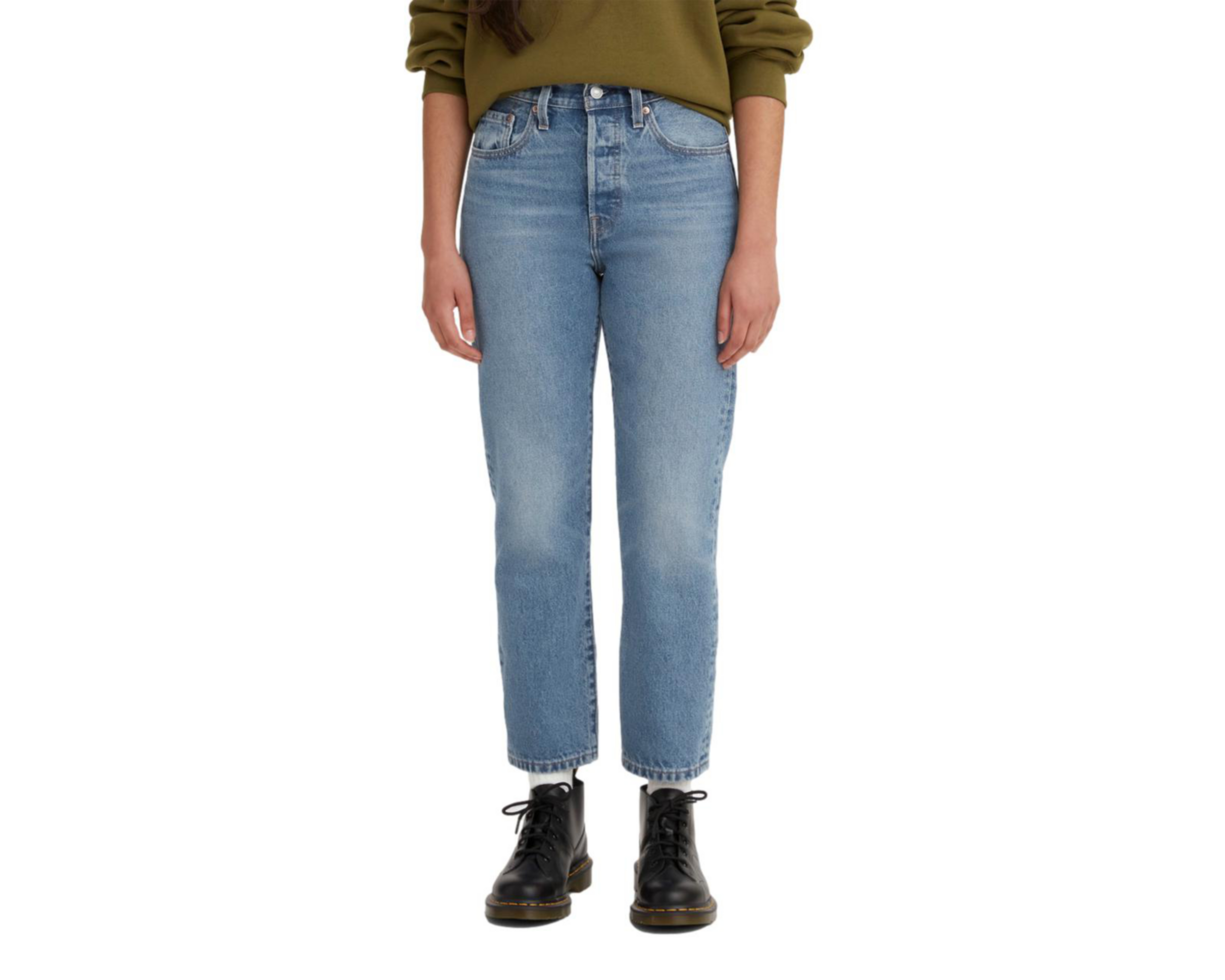 Jeans Levi's 501 Crop Deslavados