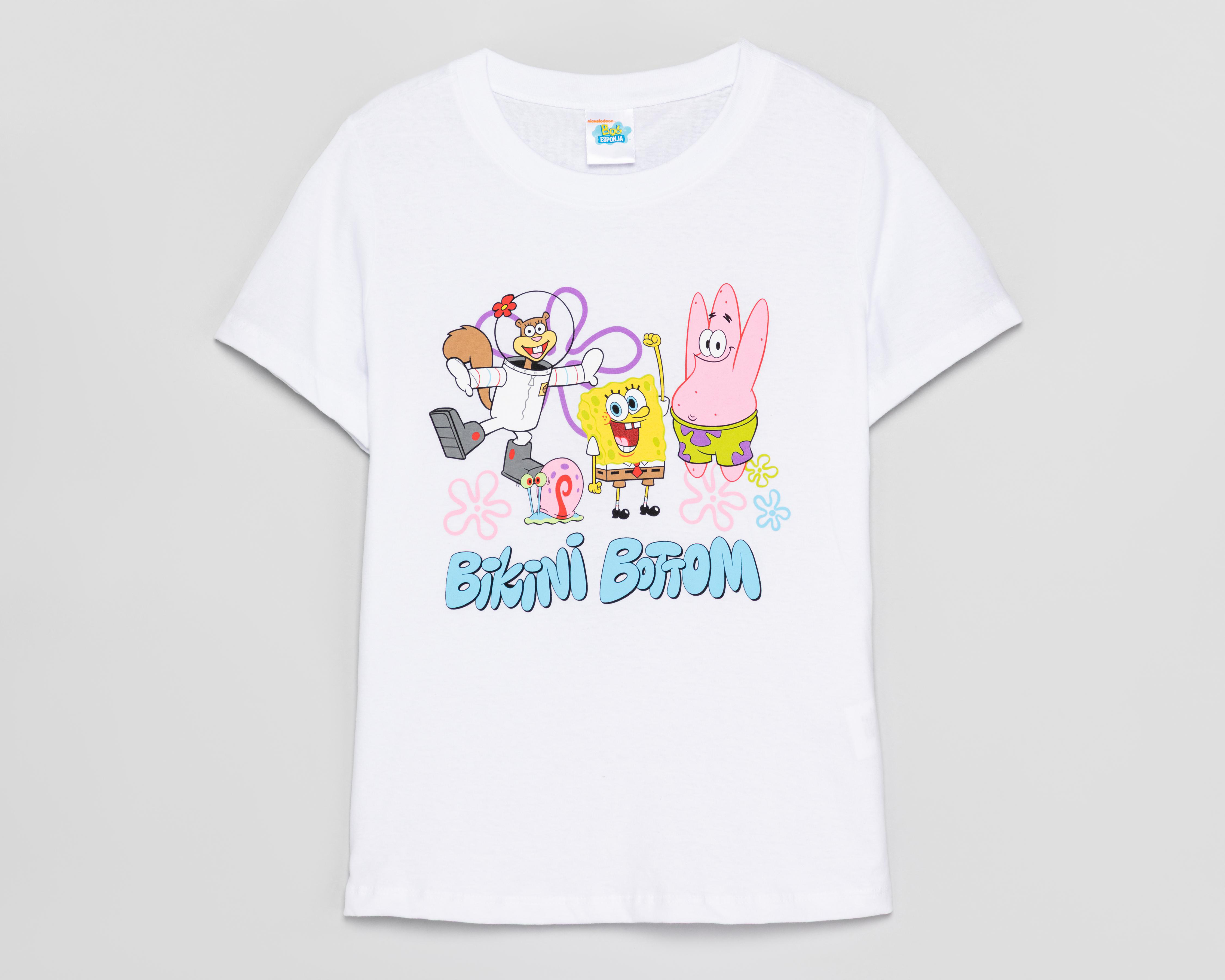 Playera Estampada Bob Esponja para Mujer