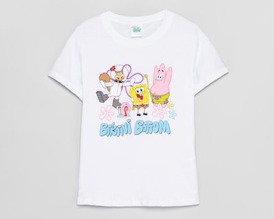 Foto 1 | Playera Estampada Bob Esponja para Mujer