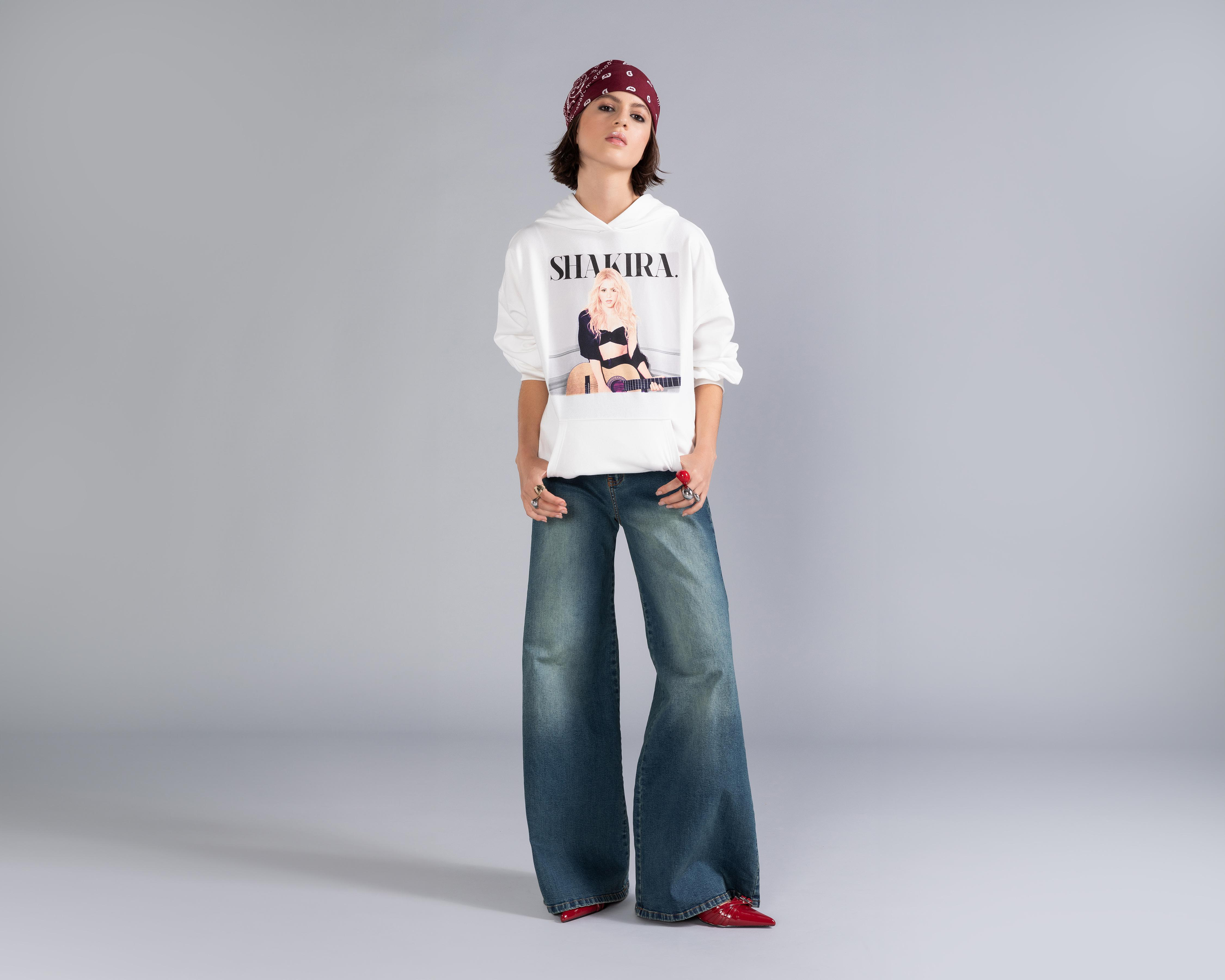 Foto 1 | Sudadera de Algodón con Capucha Shakira para Mujer