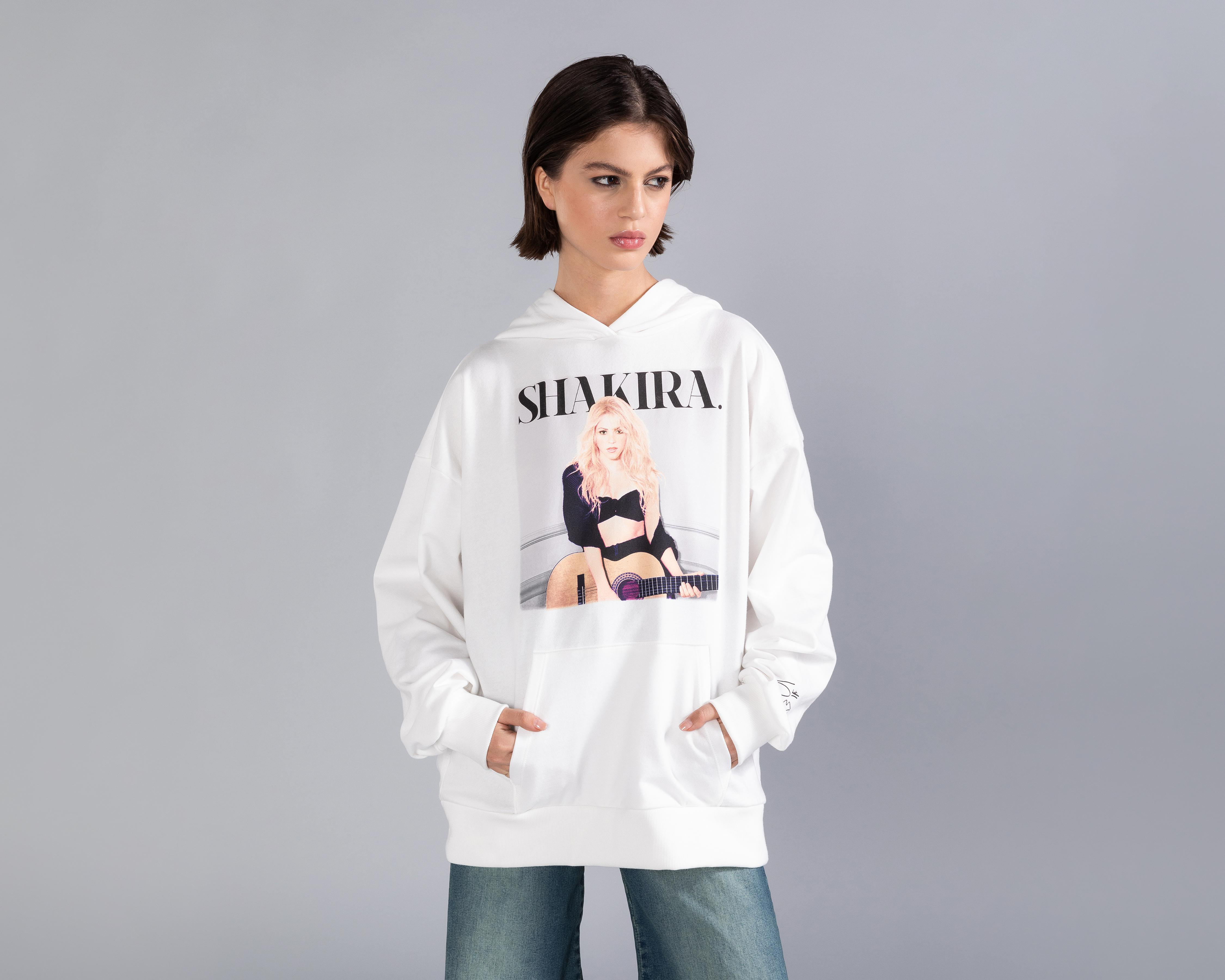 Foto 2 | Sudadera de Algodón con Capucha Shakira para Mujer