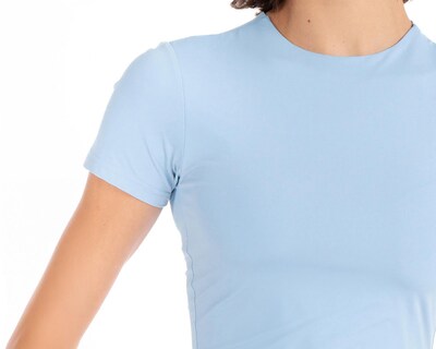Foto 4 | Crop Top Forever 21 Azul para Mujer