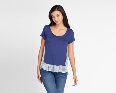 Foto 1 | Blusa Paper Crane Manga Corta Cuello Redondo
