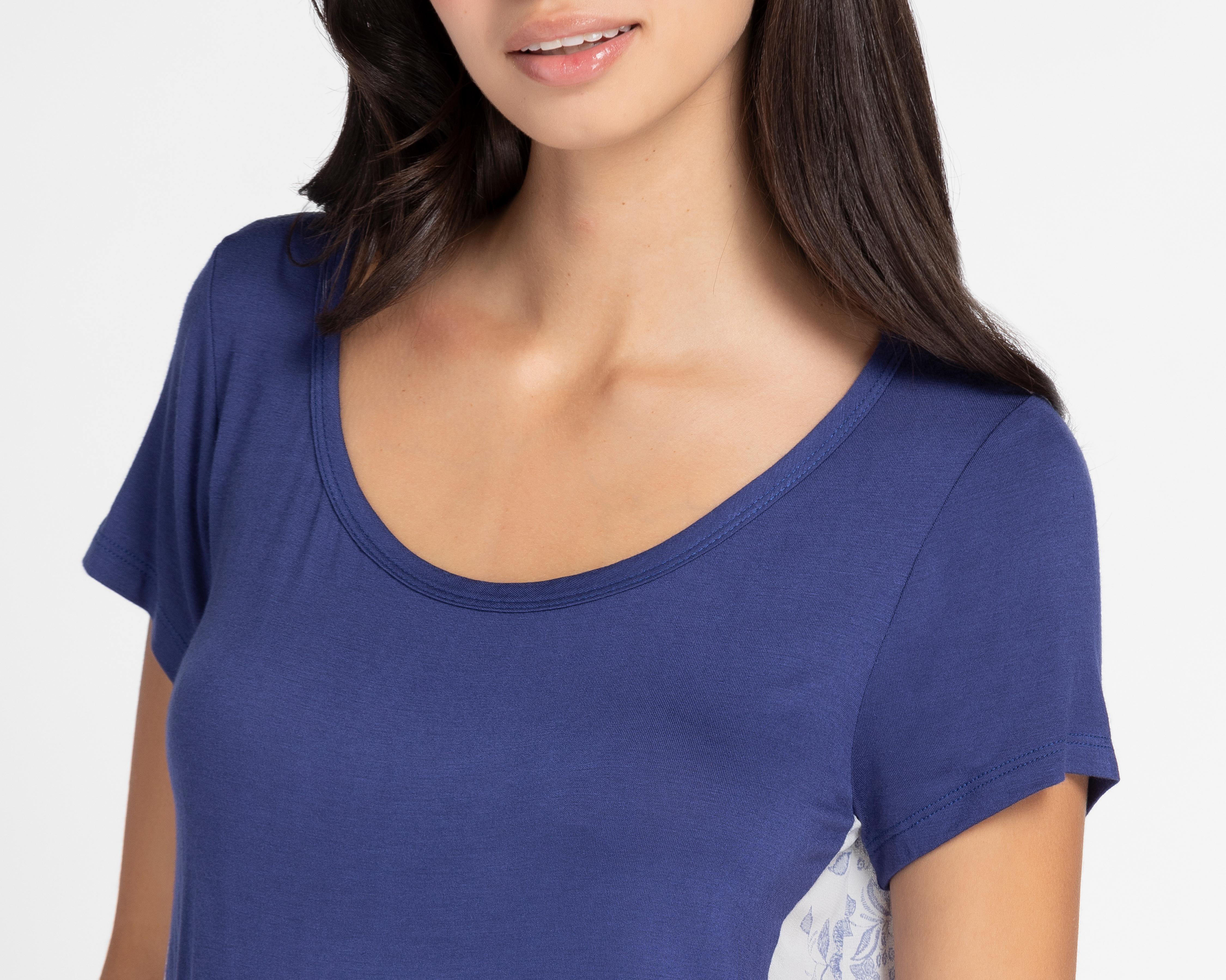 Foto 4 | Blusa Paper Crane Manga Corta Cuello Redondo
