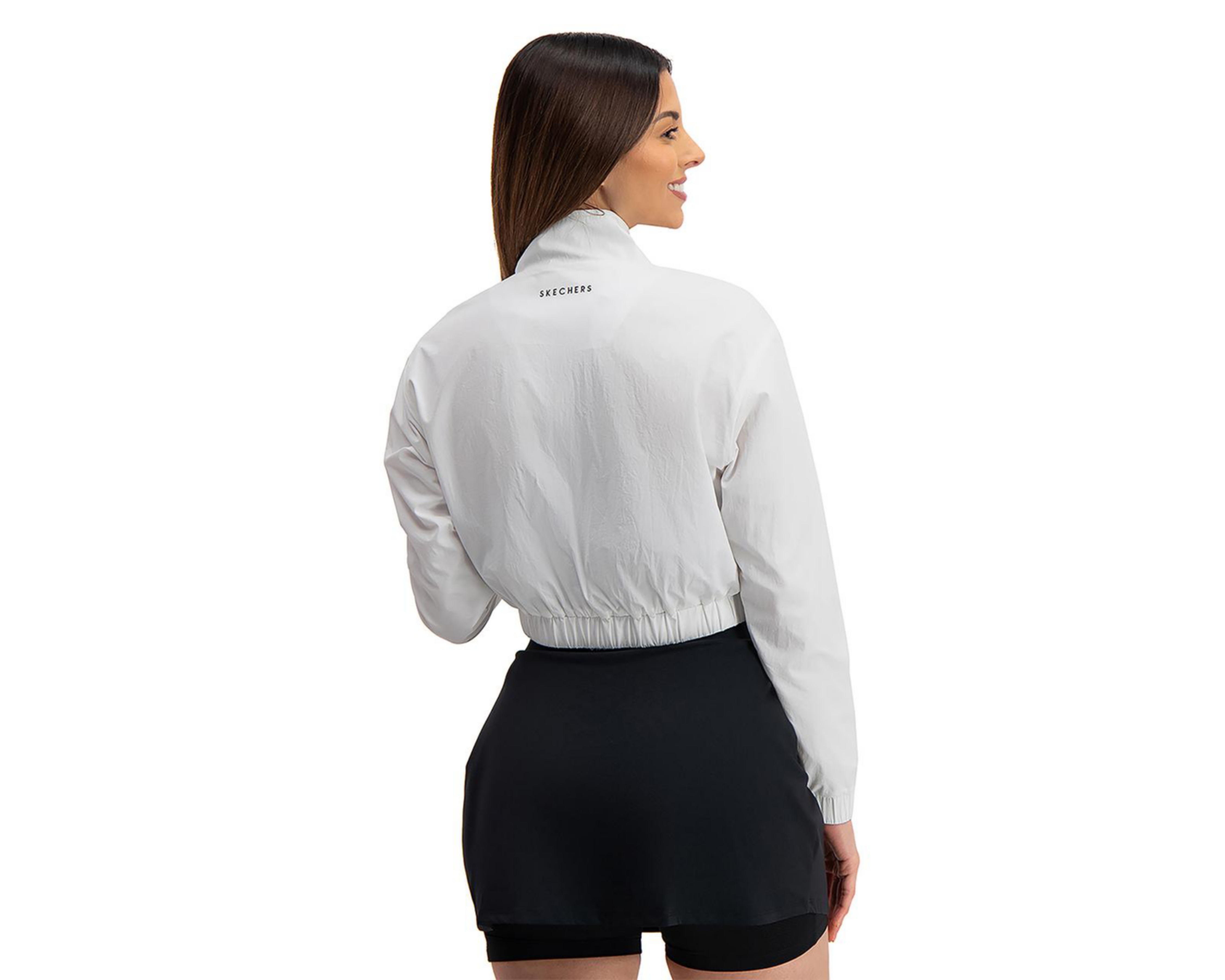 Foto 3 pulgar | Chamarra de Entrenamiento Skechers para Mujer
