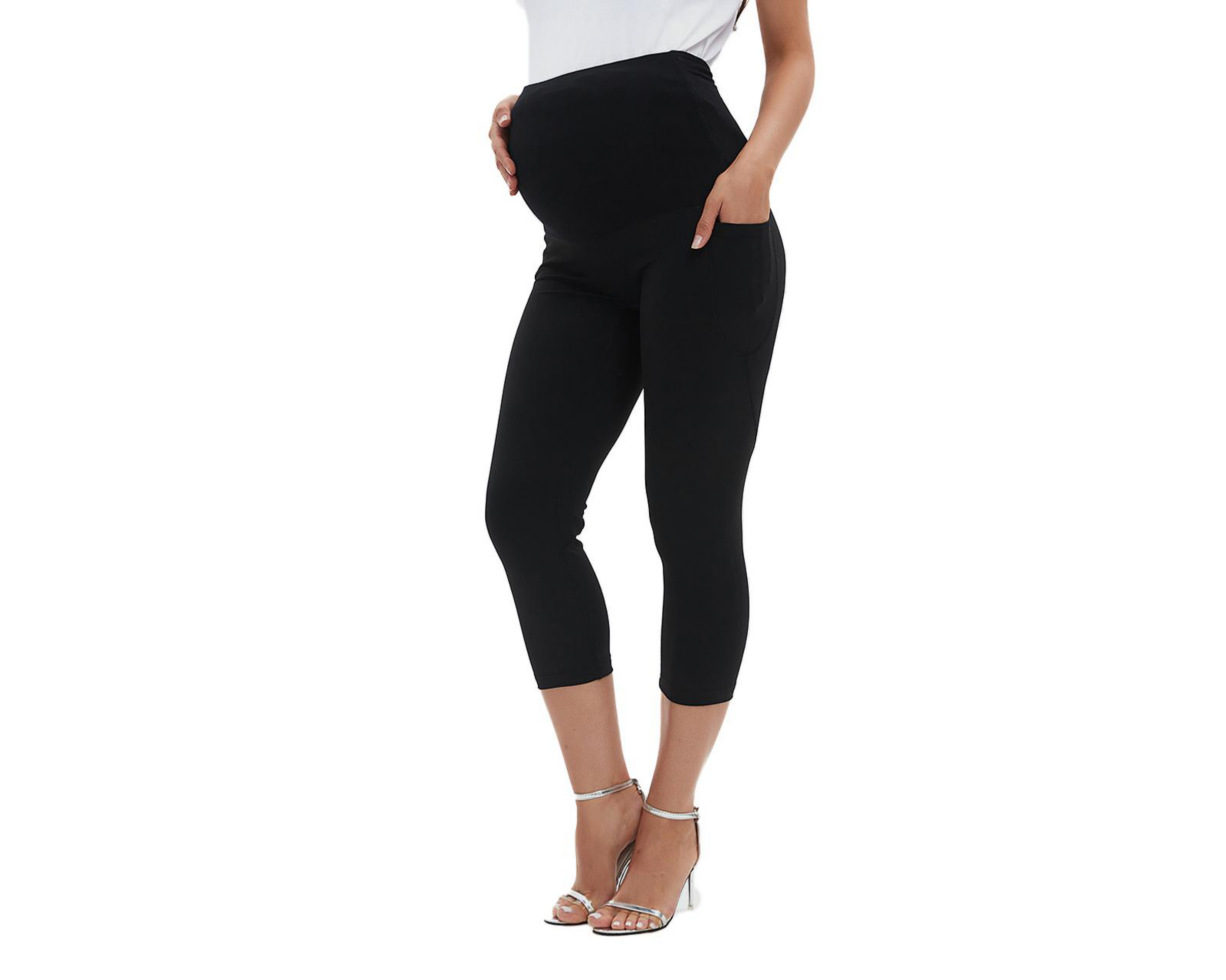 Foto 4 pulgar | Leggings de Maternidad Meirius