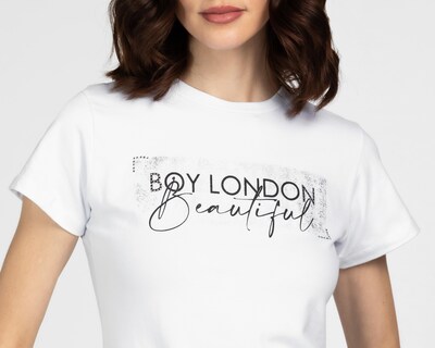 Foto 4 | Playera Boy London Manga Corta para Mujer
