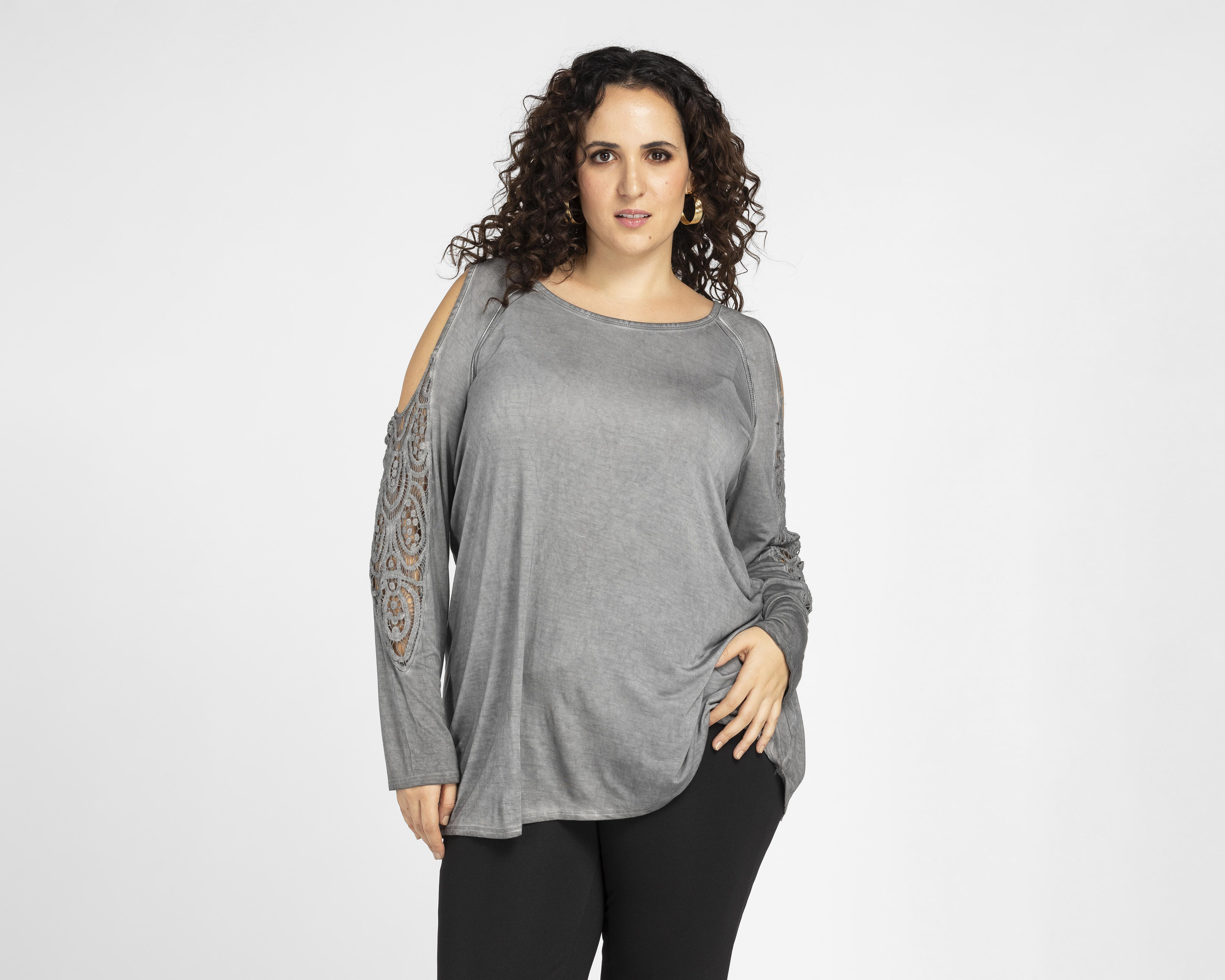 Foto 1 | Blusa Lady Sun Manga 3/4 con Encaje