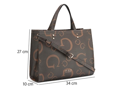 Foto 5 | Bolsa Cruzada Guess Lindey Carryall