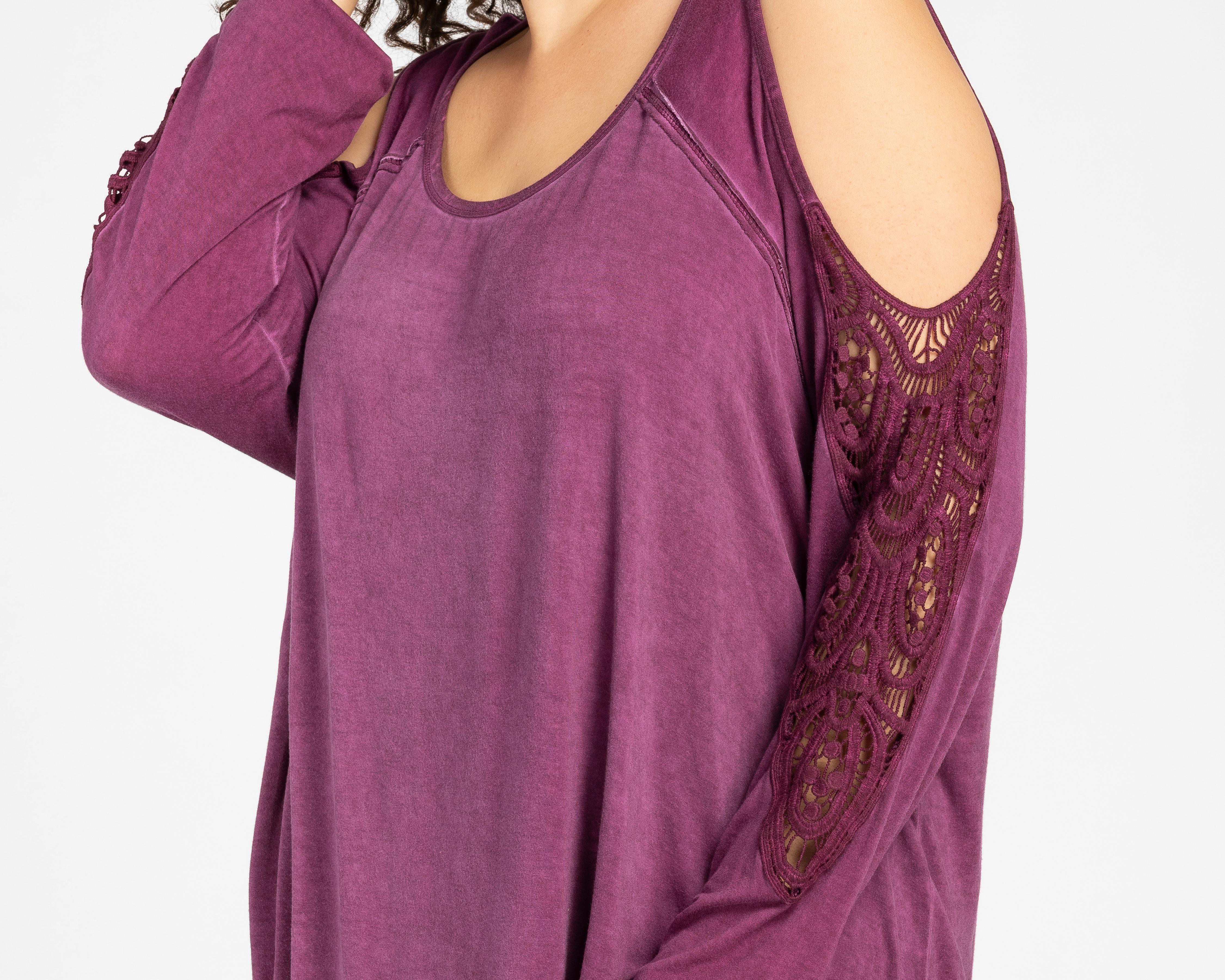 Foto 5 pulgar | Blusa Lady Sun Manga con Hombros Descubiertos