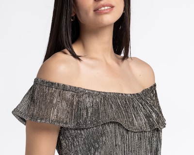 Foto 4 | Blusa Paper Crane con Hombros Descubiertos y Holán
