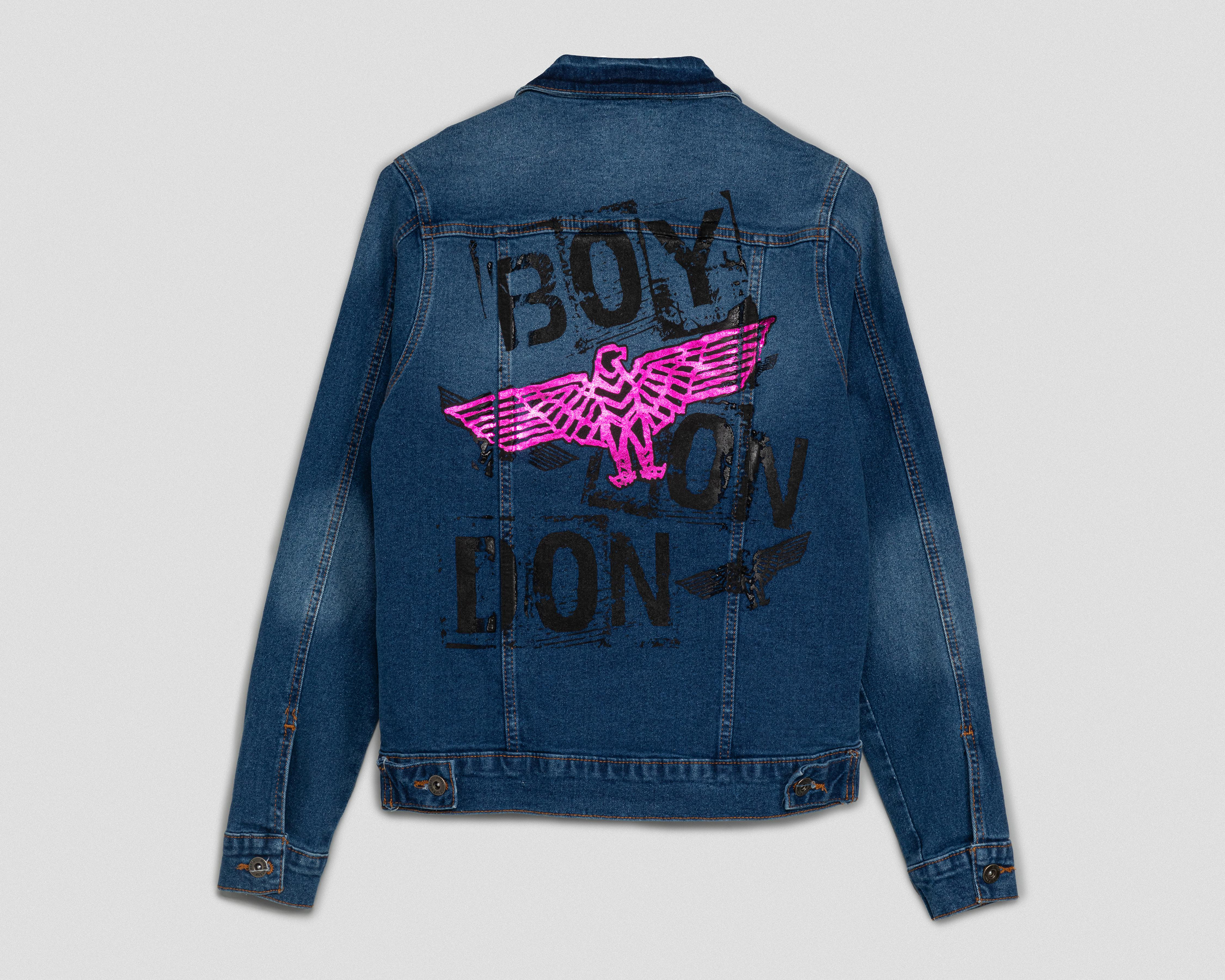 Foto 3 pulgar | Chamarra de Mezclilla con Botones Boy London para Mujer