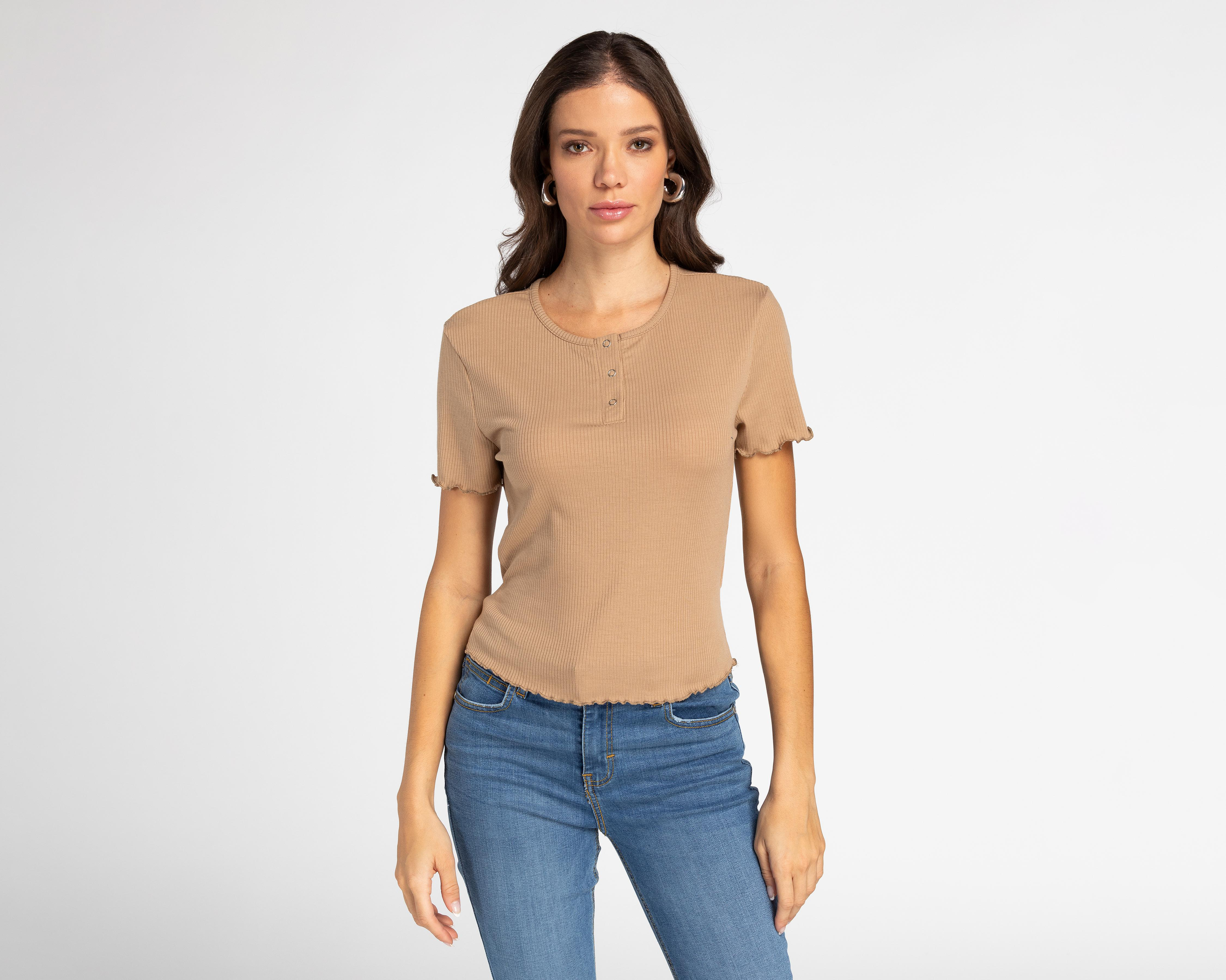 Foto 2 pulgar | Blusa Refill Manga Corta para Mujer