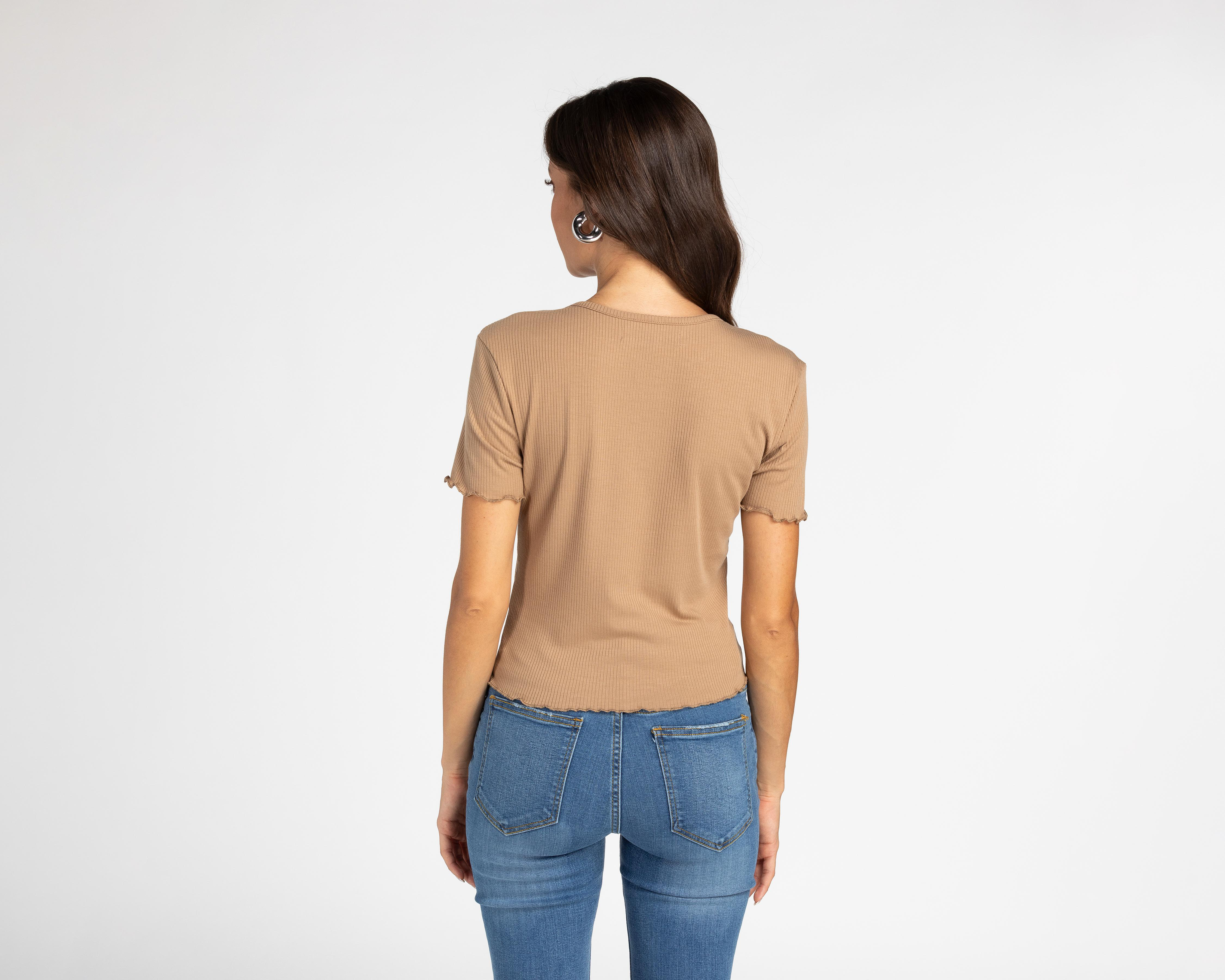 Foto 4 pulgar | Blusa Refill Manga Corta para Mujer