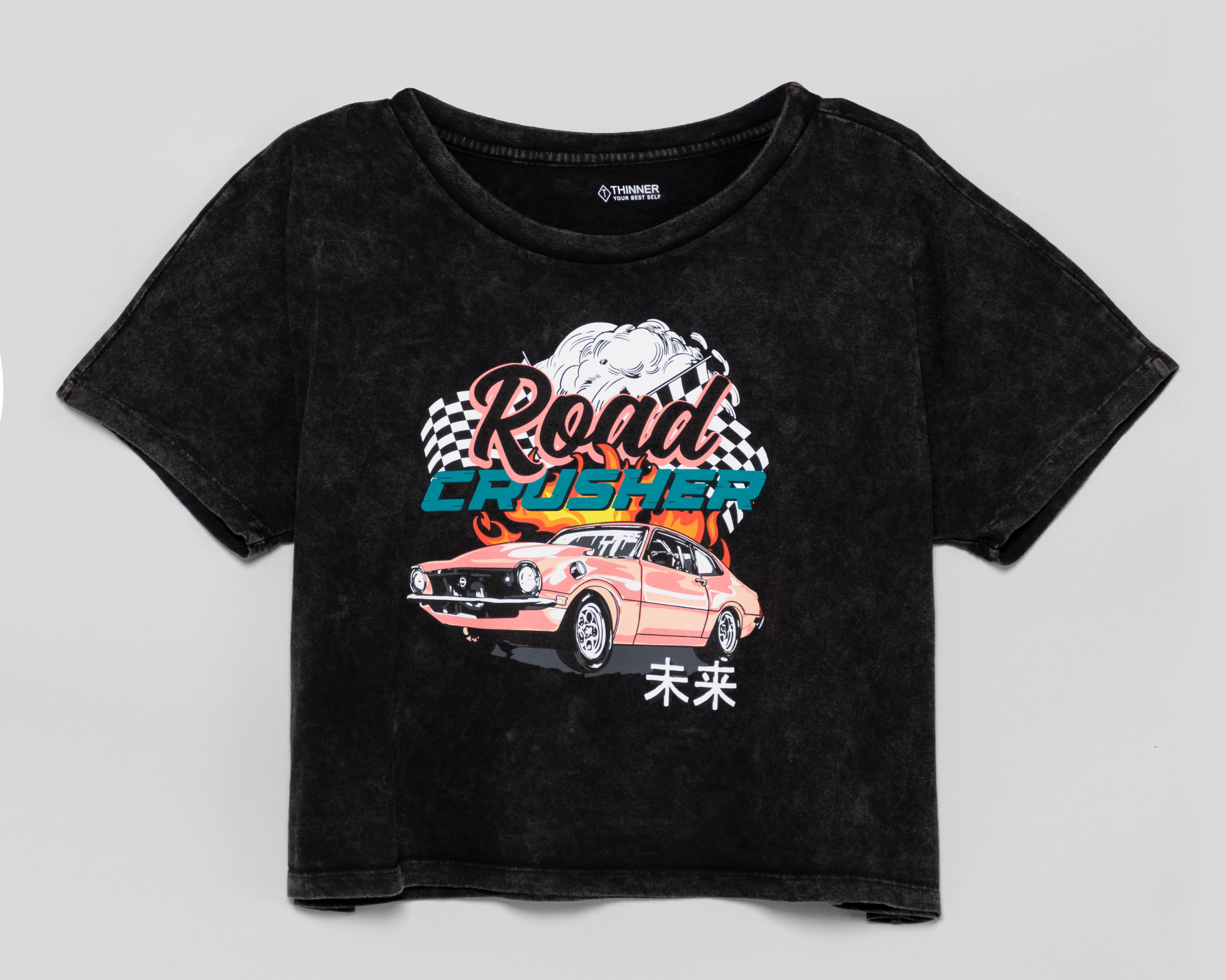Foto 1 | Playera Thinner Manga Corta para Mujer