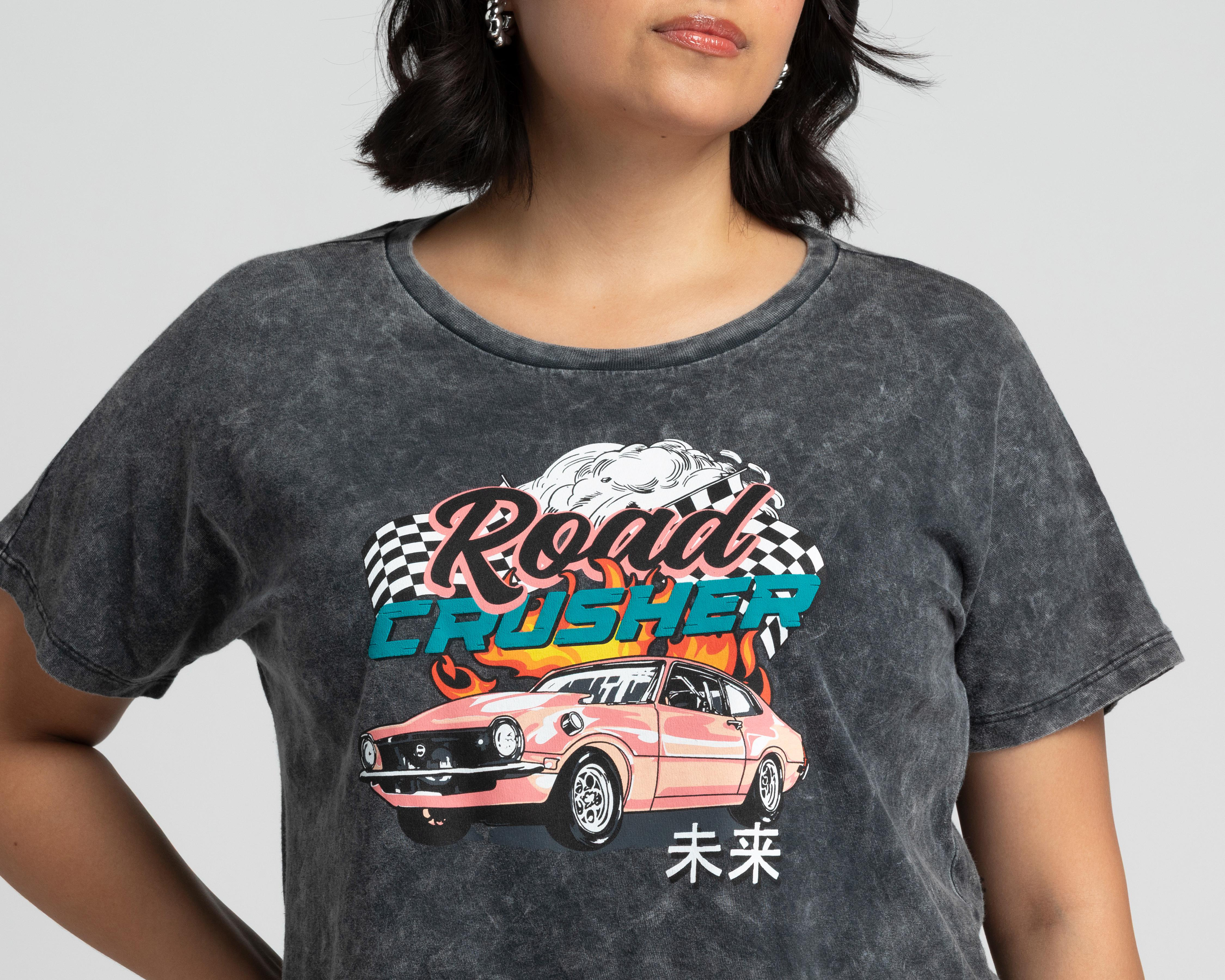 Foto 5 pulgar | Playera Thinner Manga Corta para Mujer