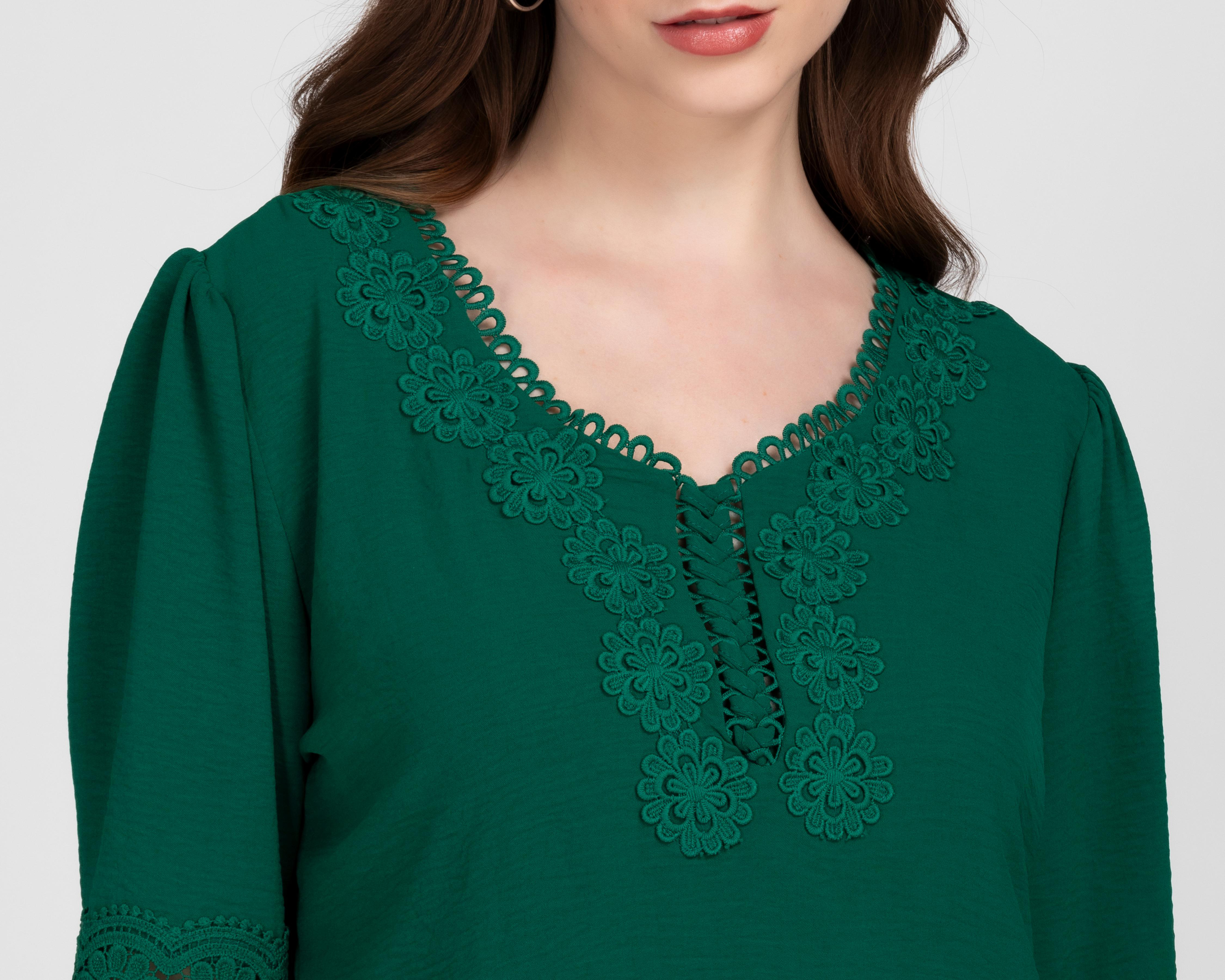 Foto 5 pulgar | Blusa Lady Sun Verde para Mujer