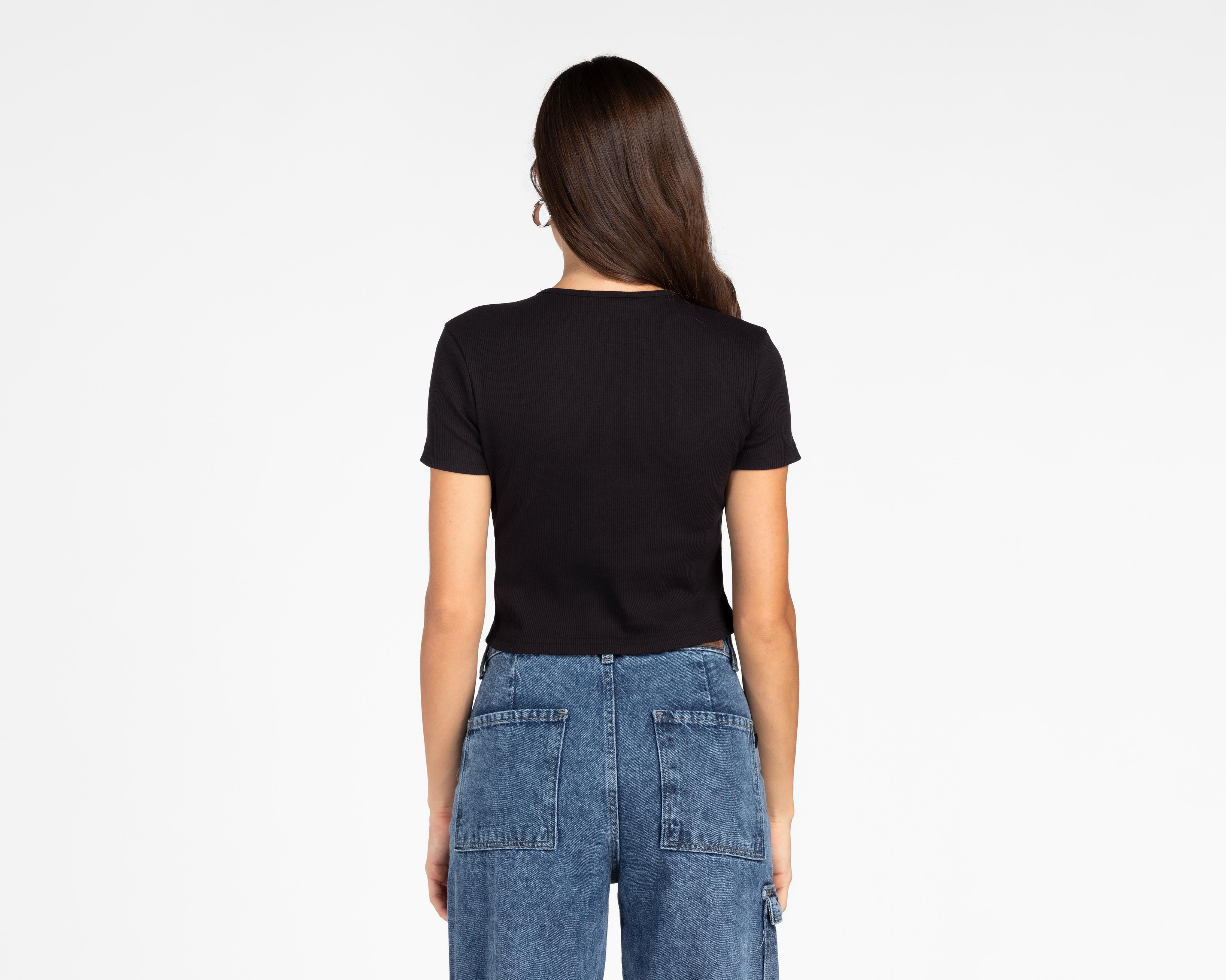 Foto 4 pulgar | Playera Refill Manga Corta para Mujer