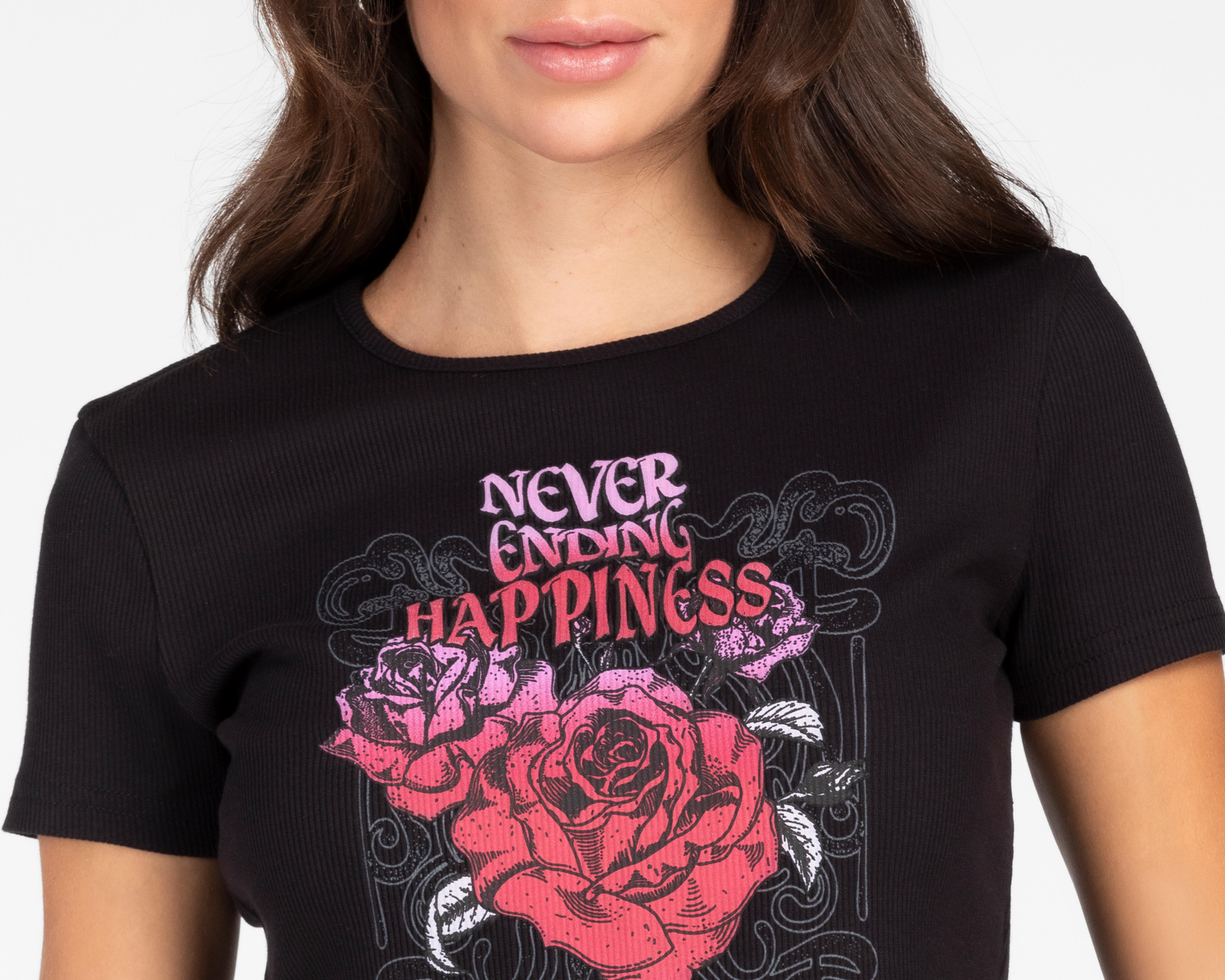 Foto 5 pulgar | Playera Refill Manga Corta para Mujer