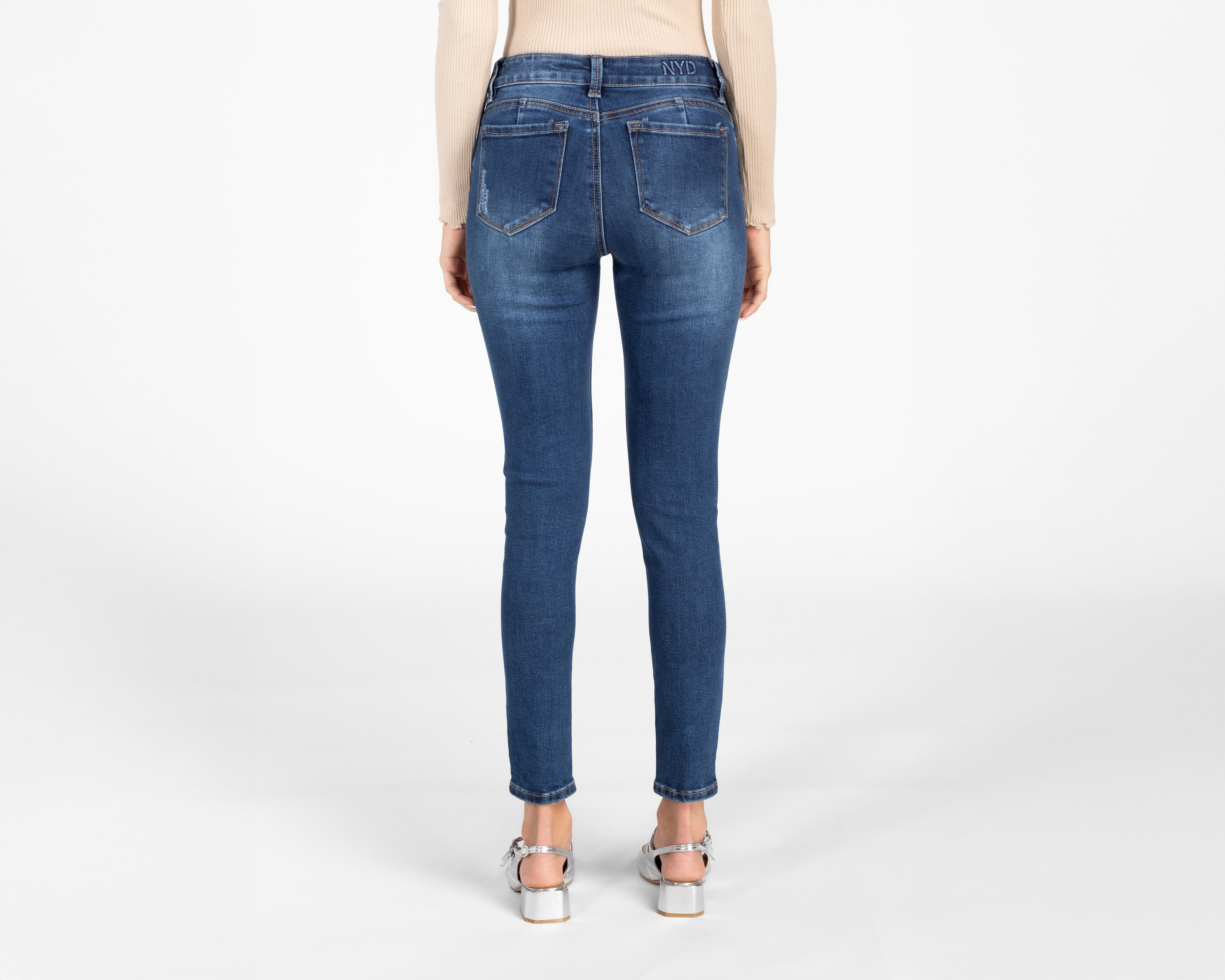 Foto 4 pulgar | Jeans Skinny Refill para Mujer