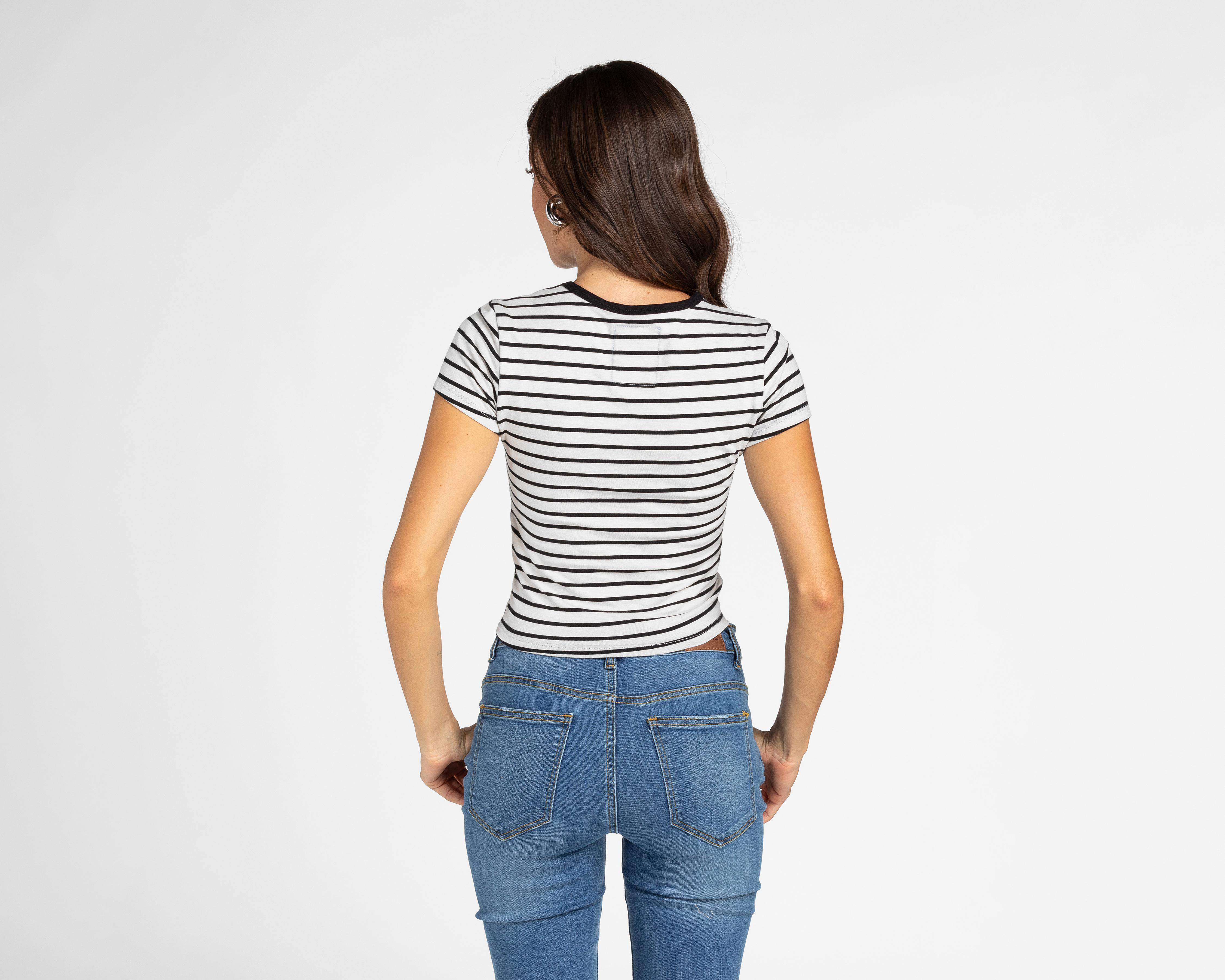 Foto 4 pulgar | Playera Refill Manga Corta para Mujer