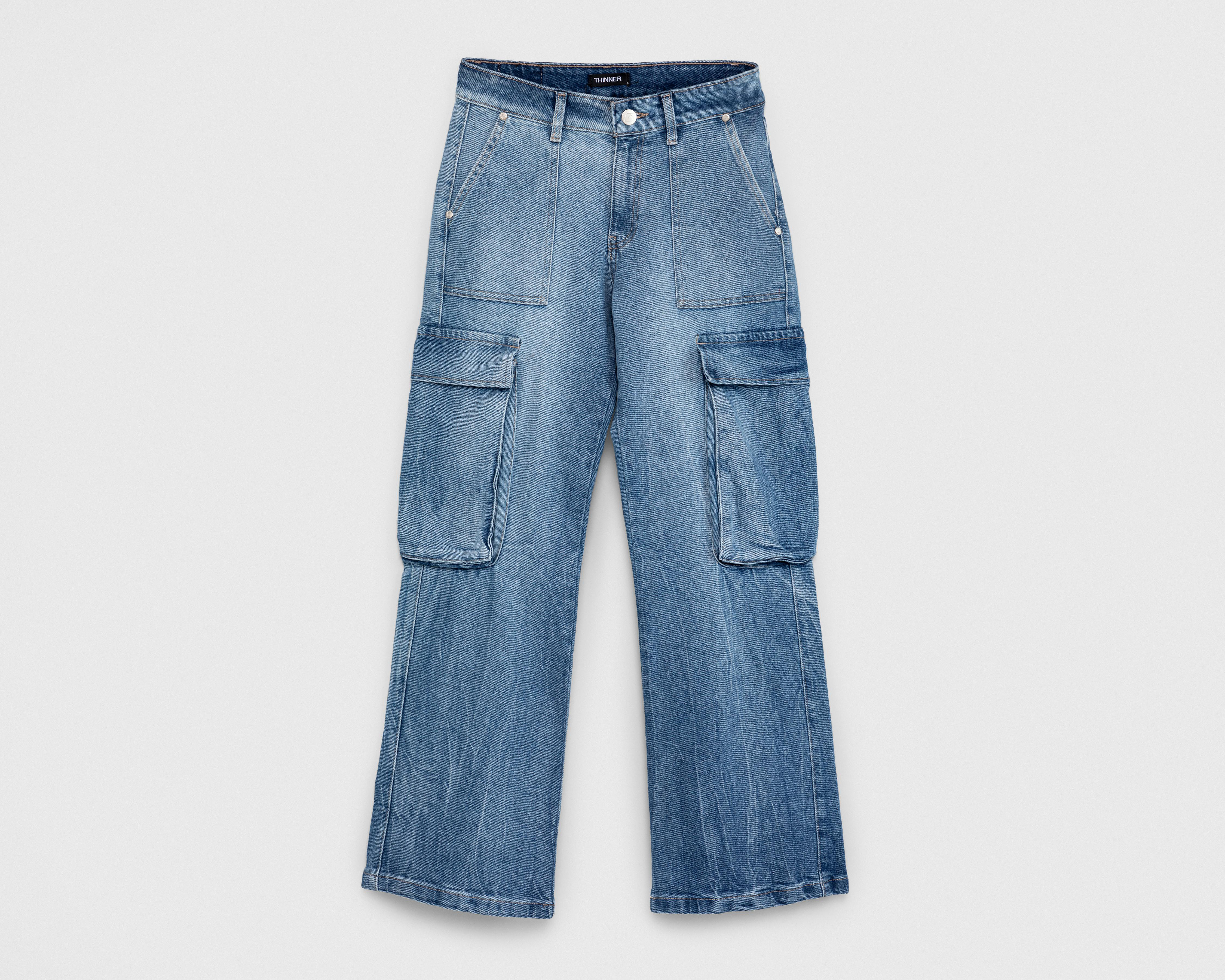 Foto 2 pulgar | Jeans Mom Thinner para Mujer