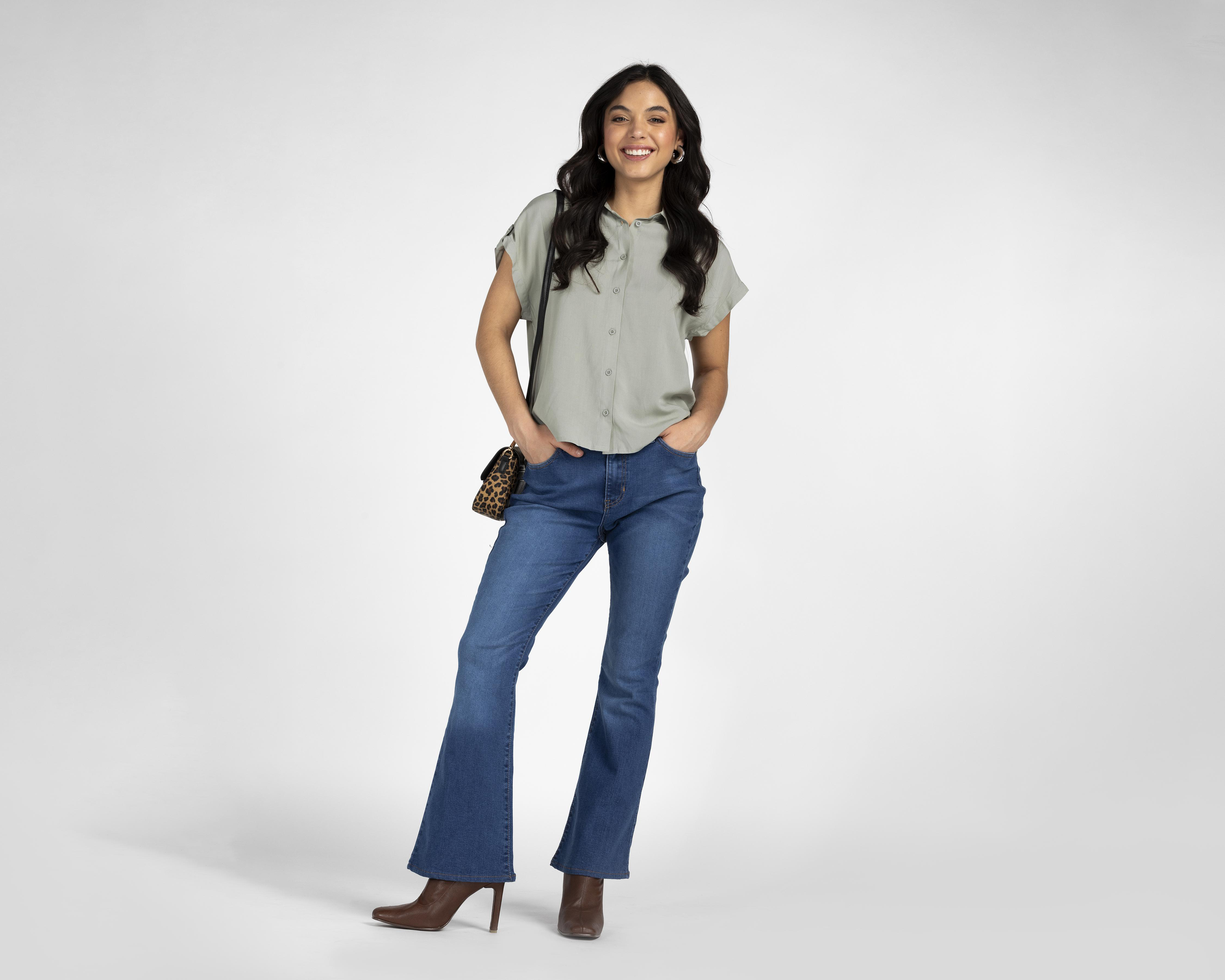 Foto 3 pulgar | Jeans Flare Refill para Mujer