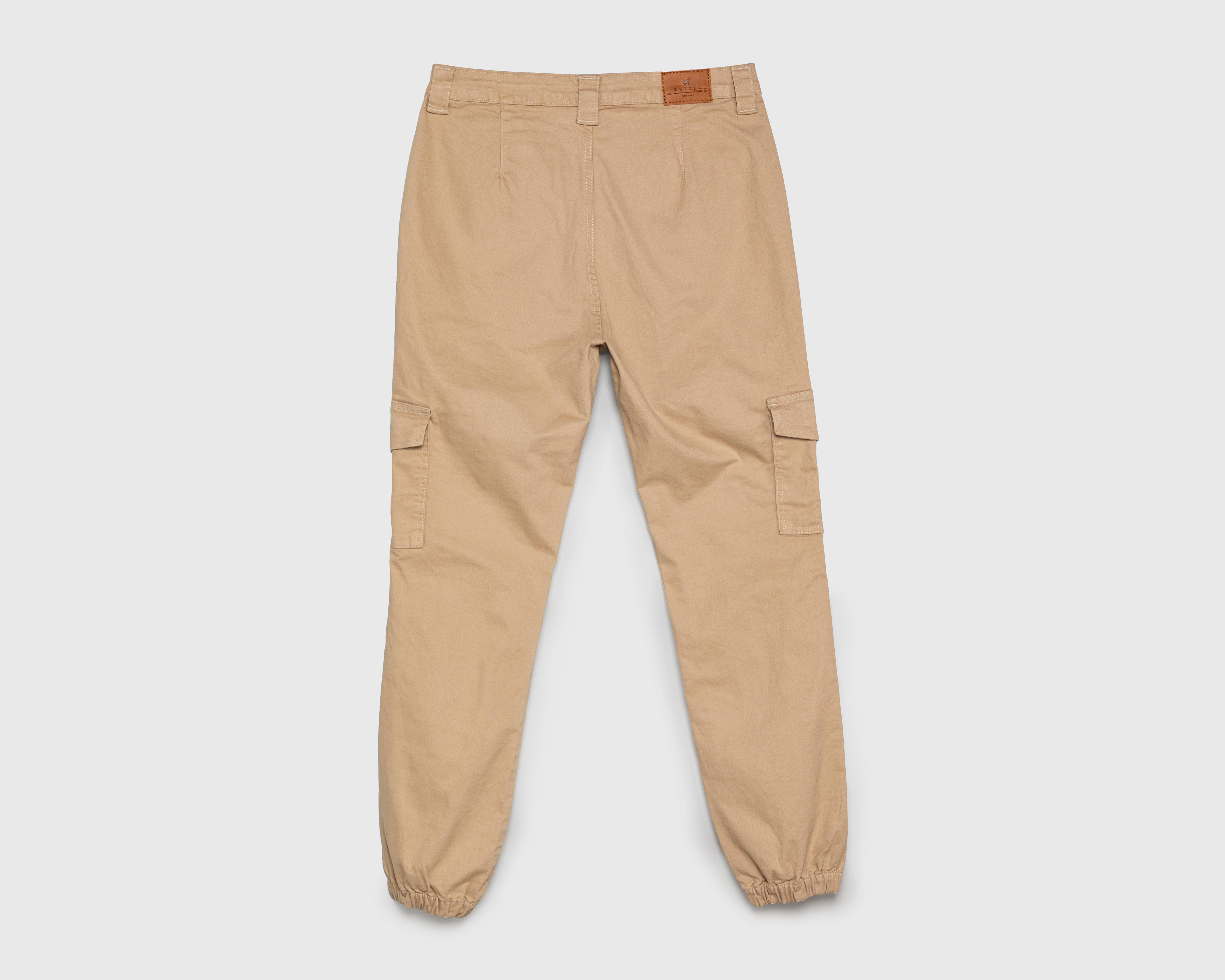 Foto 3 pulgar | Pantalón Cargo Refill Beige para Mujer