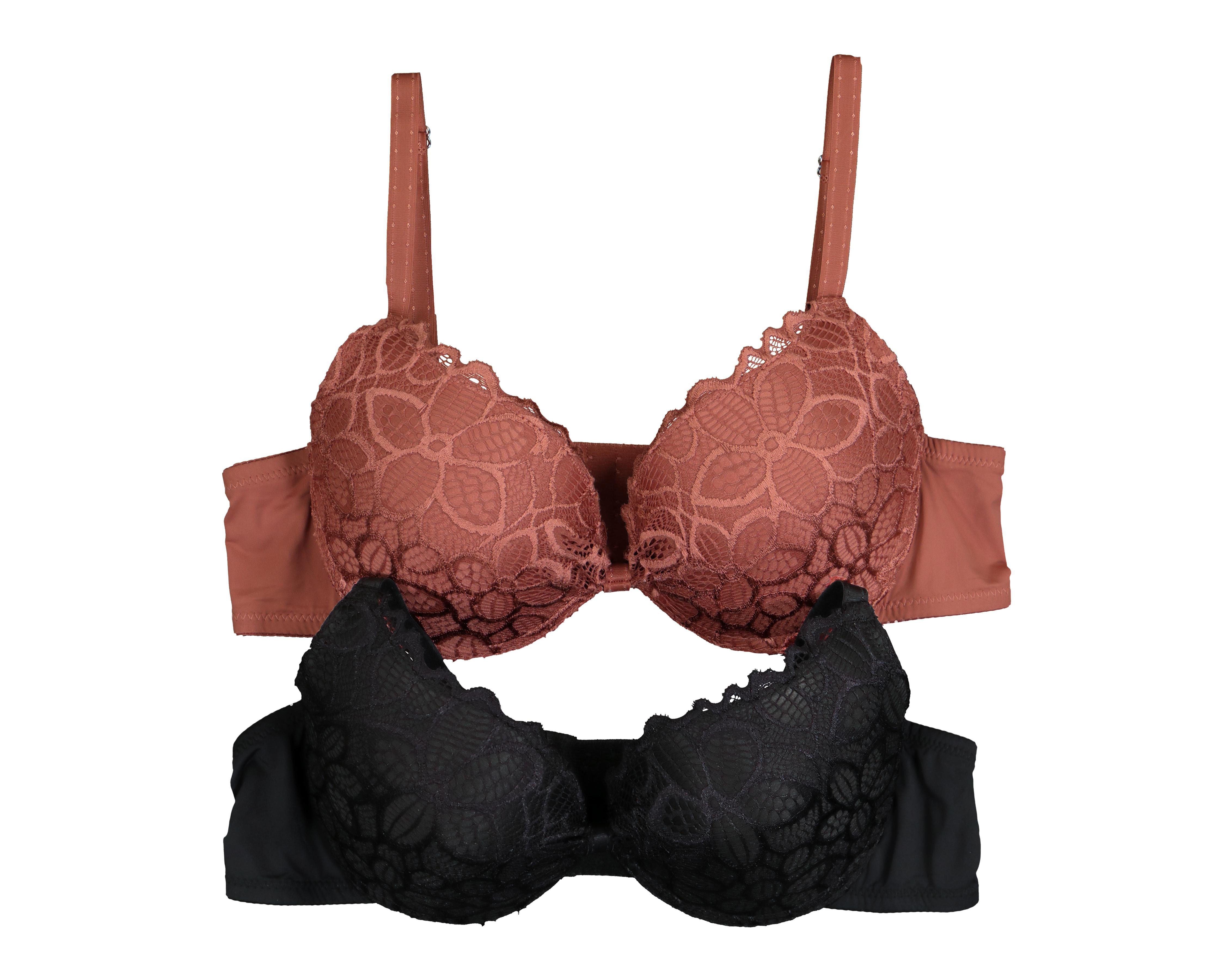 Foto 2 pulgar | Brasier con Encaje Carnival Copa Completa para Mujer 2 Pack