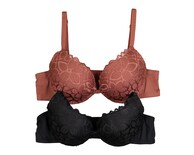 Brasier con Encaje Carnival Copa Completa para Mujer 2 Pack