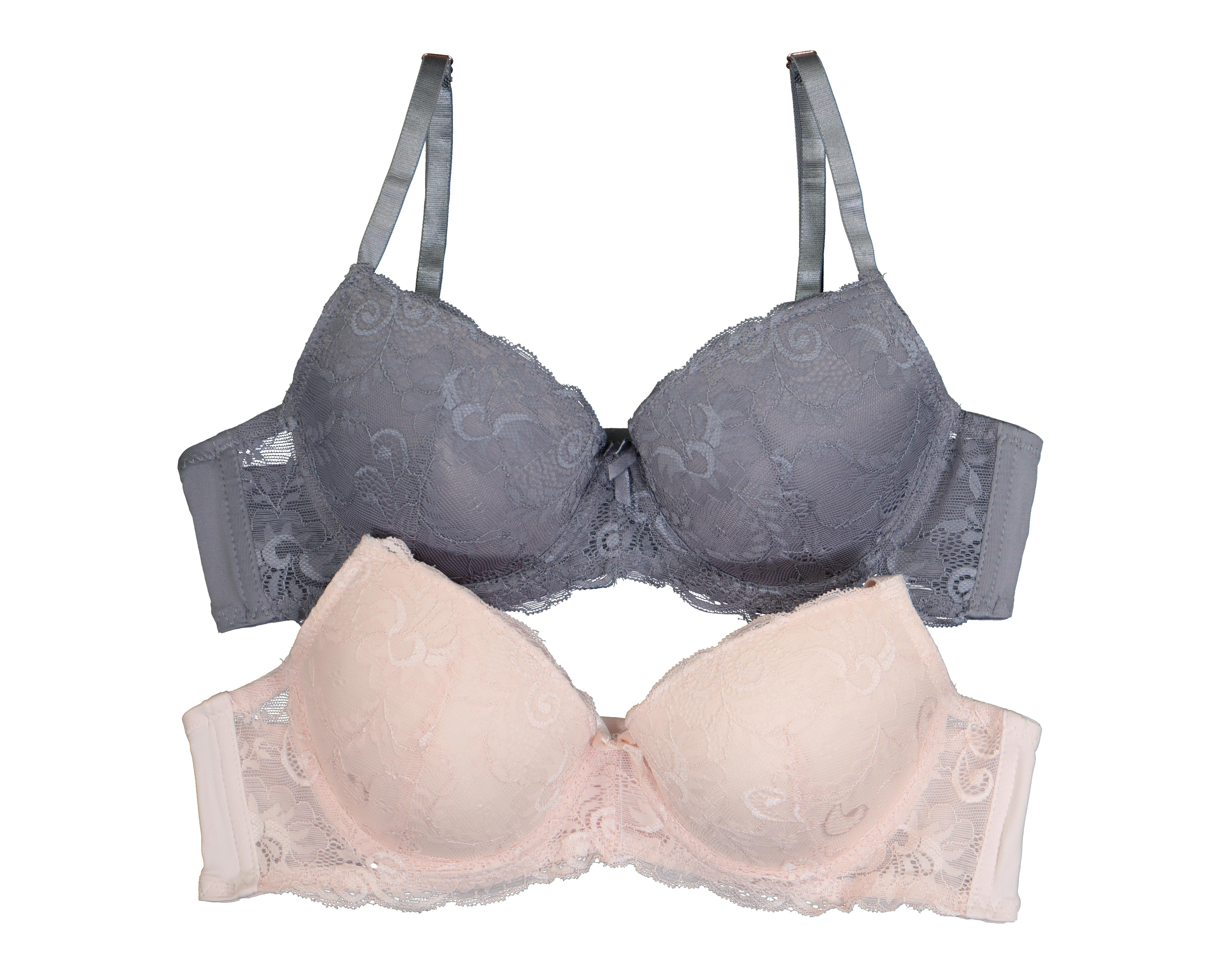 Brasier con Encaje Carnival Copa Completa para Mujer 2 Pack