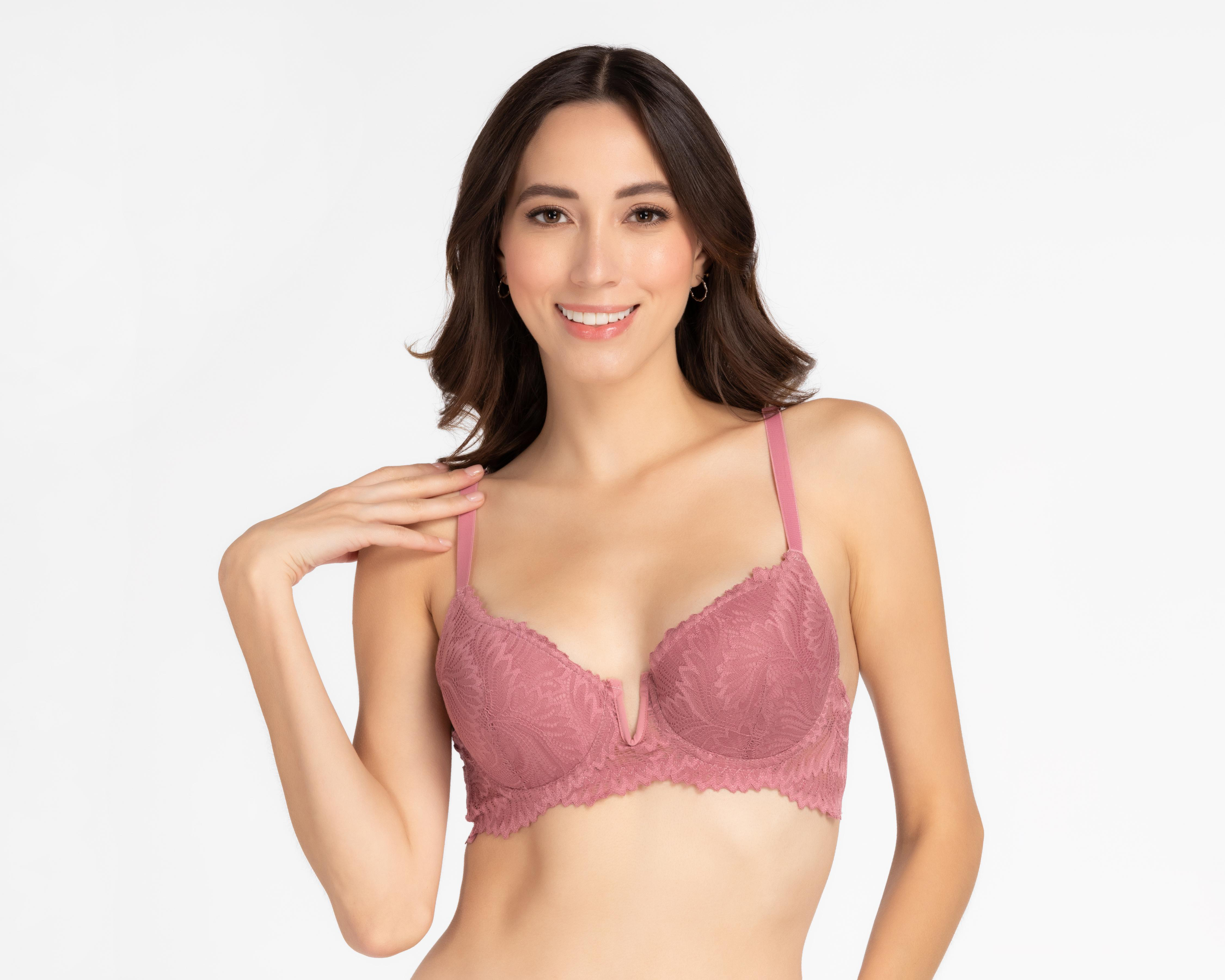 Foto 2 | Brasier con Encaje Carnival Copa Completa para Mujer 2 Pack