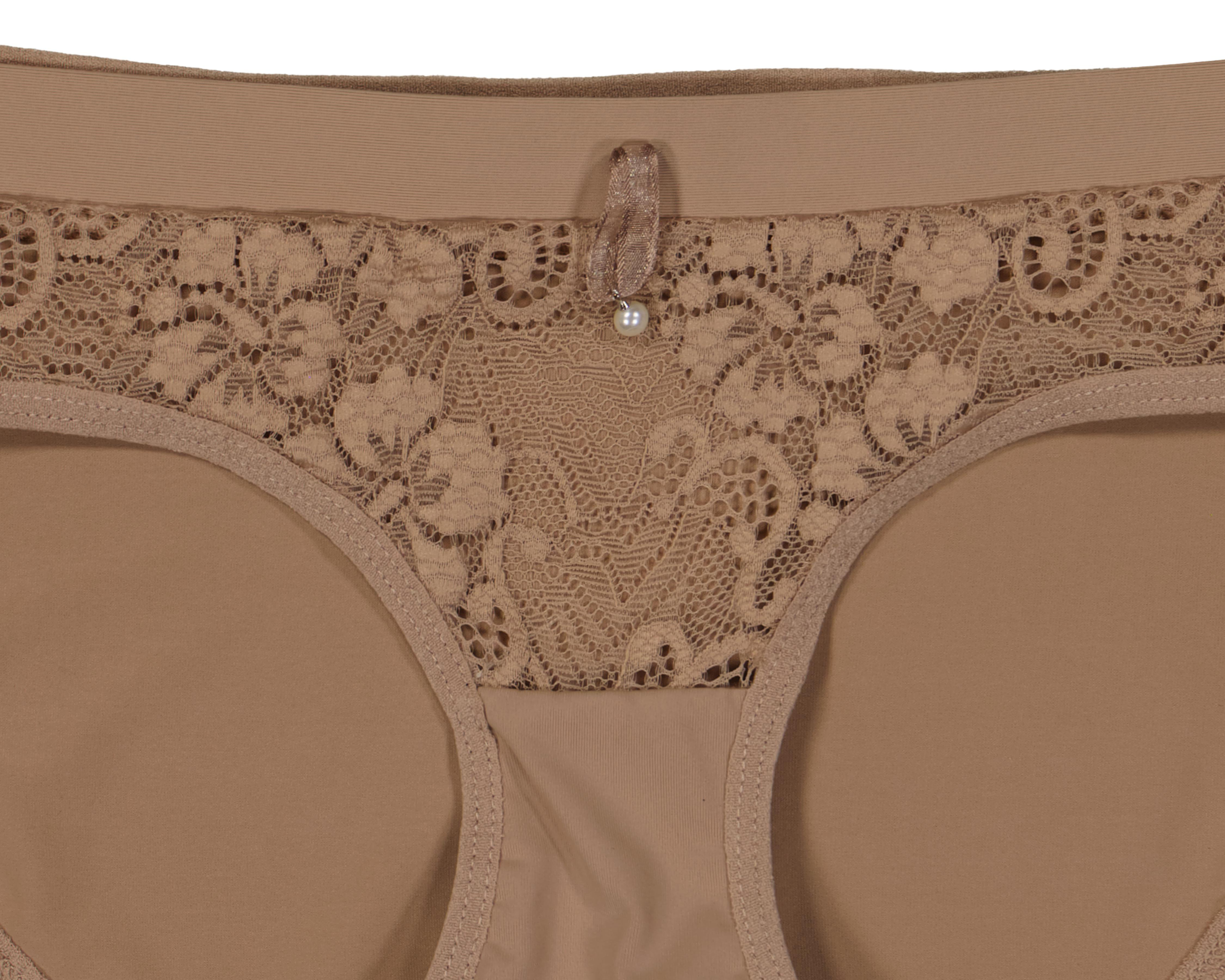 Foto 4 pulgar | Pantaleta con Encaje Jockey para Mujer