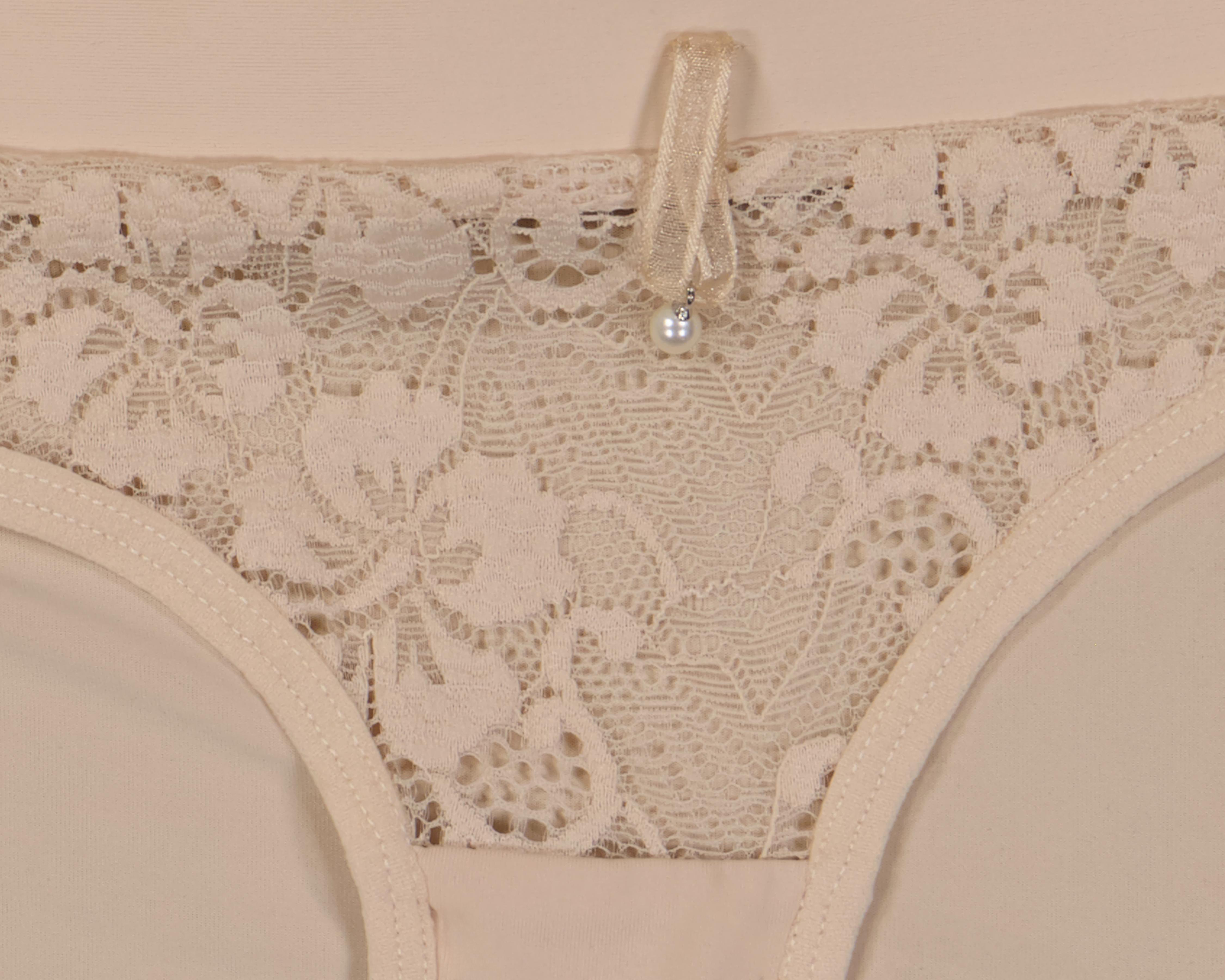 Foto 4 pulgar | Pantaleta con Encaje Jockey para Mujer