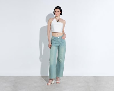 Foto 1 | Crop Top Thinner tipo Satín Asimétrico