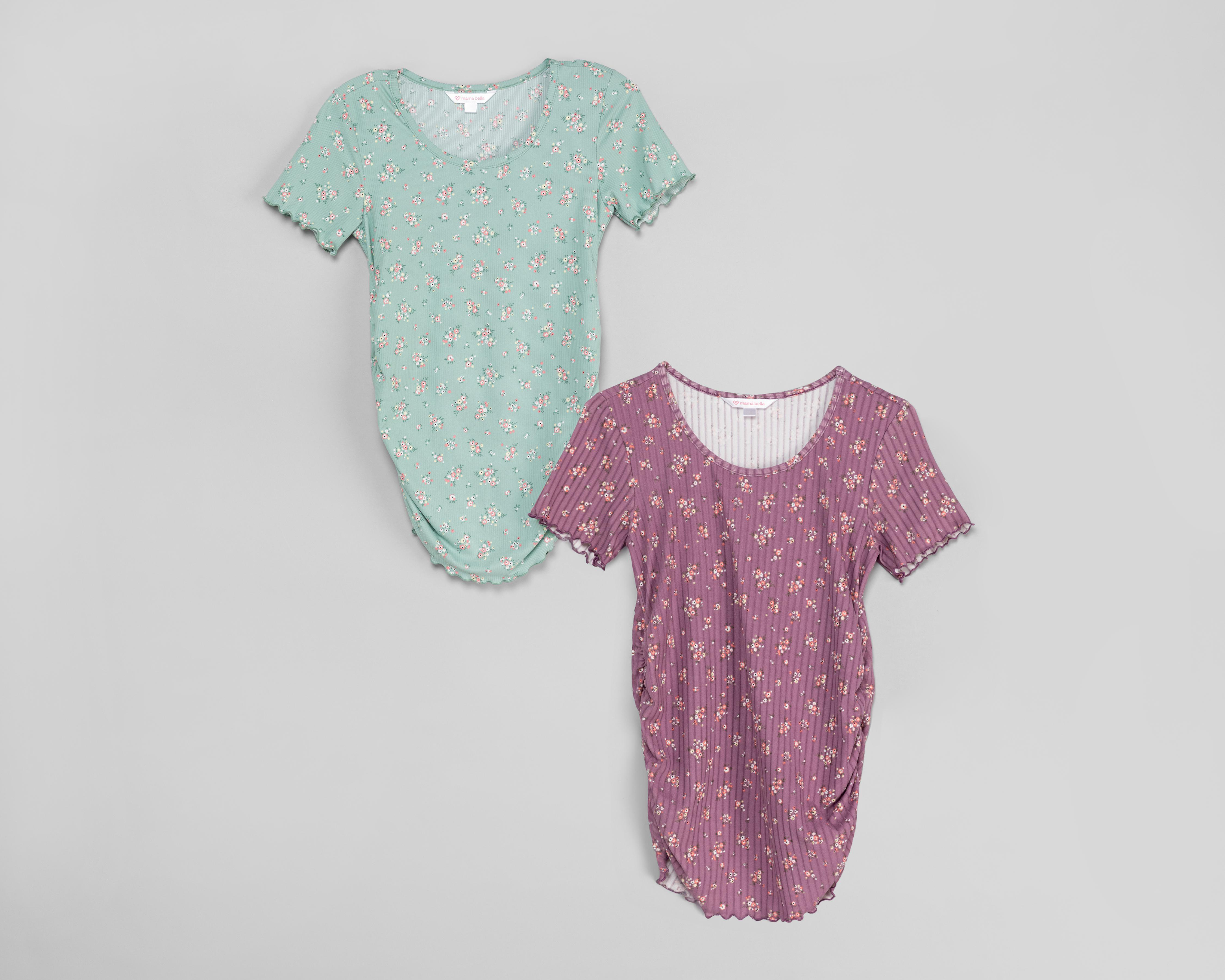 Foto 1 | Playera de Maternidad Mamá Bella Manga Corta 2 Piezas
