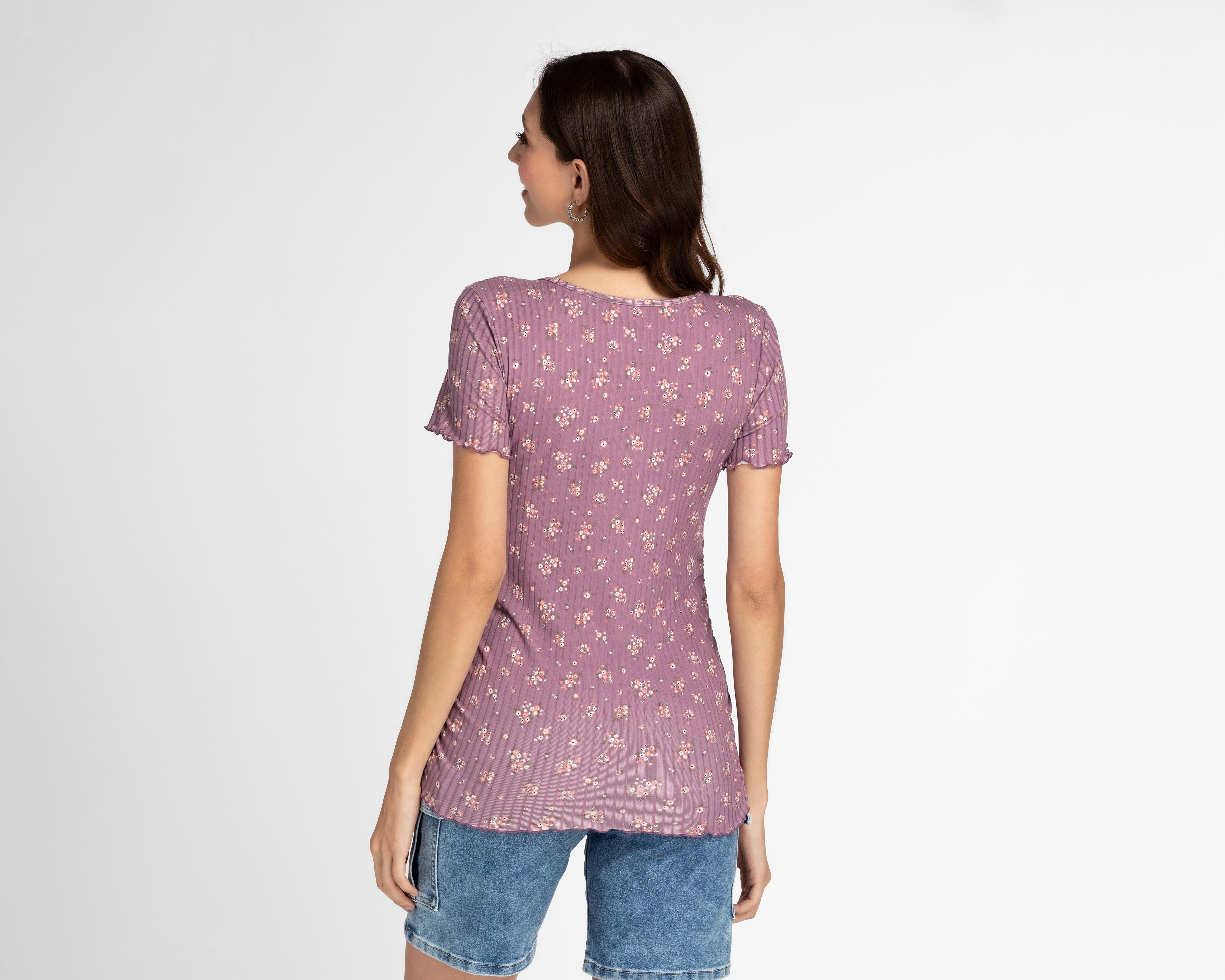 Foto 5 pulgar | Playera de Maternidad Mamá Bella Manga Corta 2 Piezas