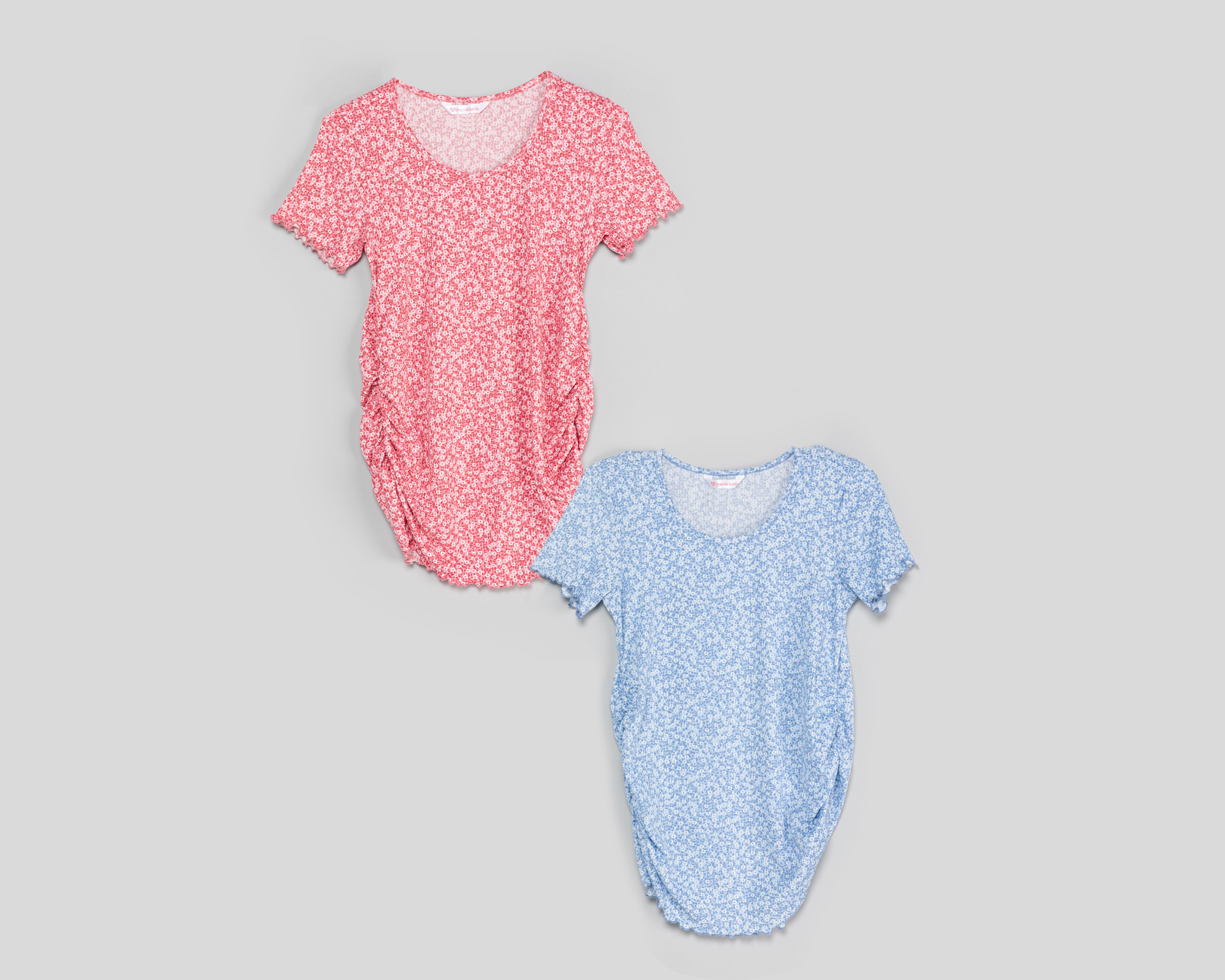 Foto 1 | Playera de Maternidad Mamá Bella Manga Corta 2 Piezas